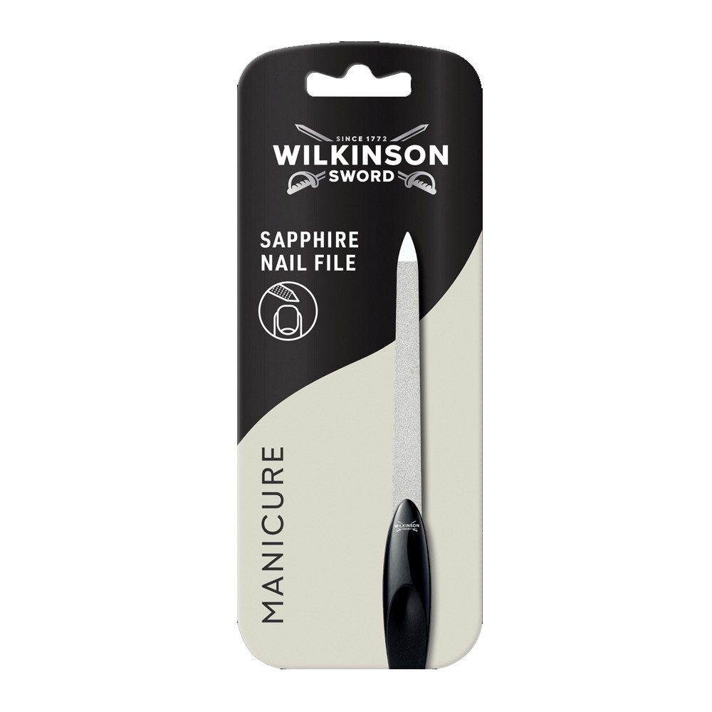 Wilkinson Saphir-Nagelfeile Manicure Design (17cm lang), beidseitige Feile mit Saphir-Beschichtung
