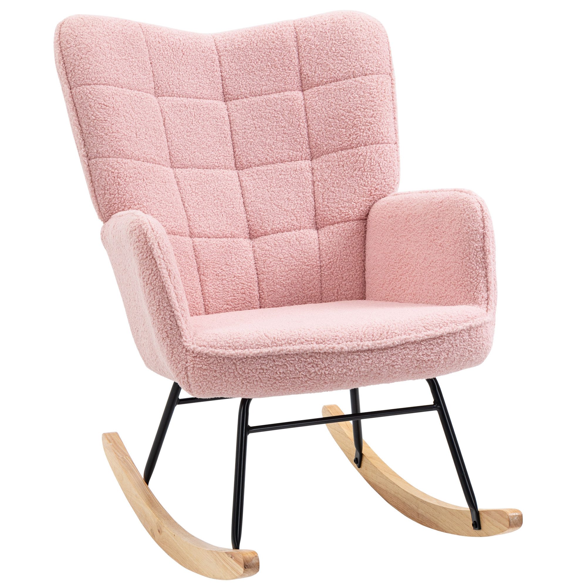 furnicato Schaukelstuhl Retro Massivholz Sessel Relaxsessel 98x71x101 (1 St)