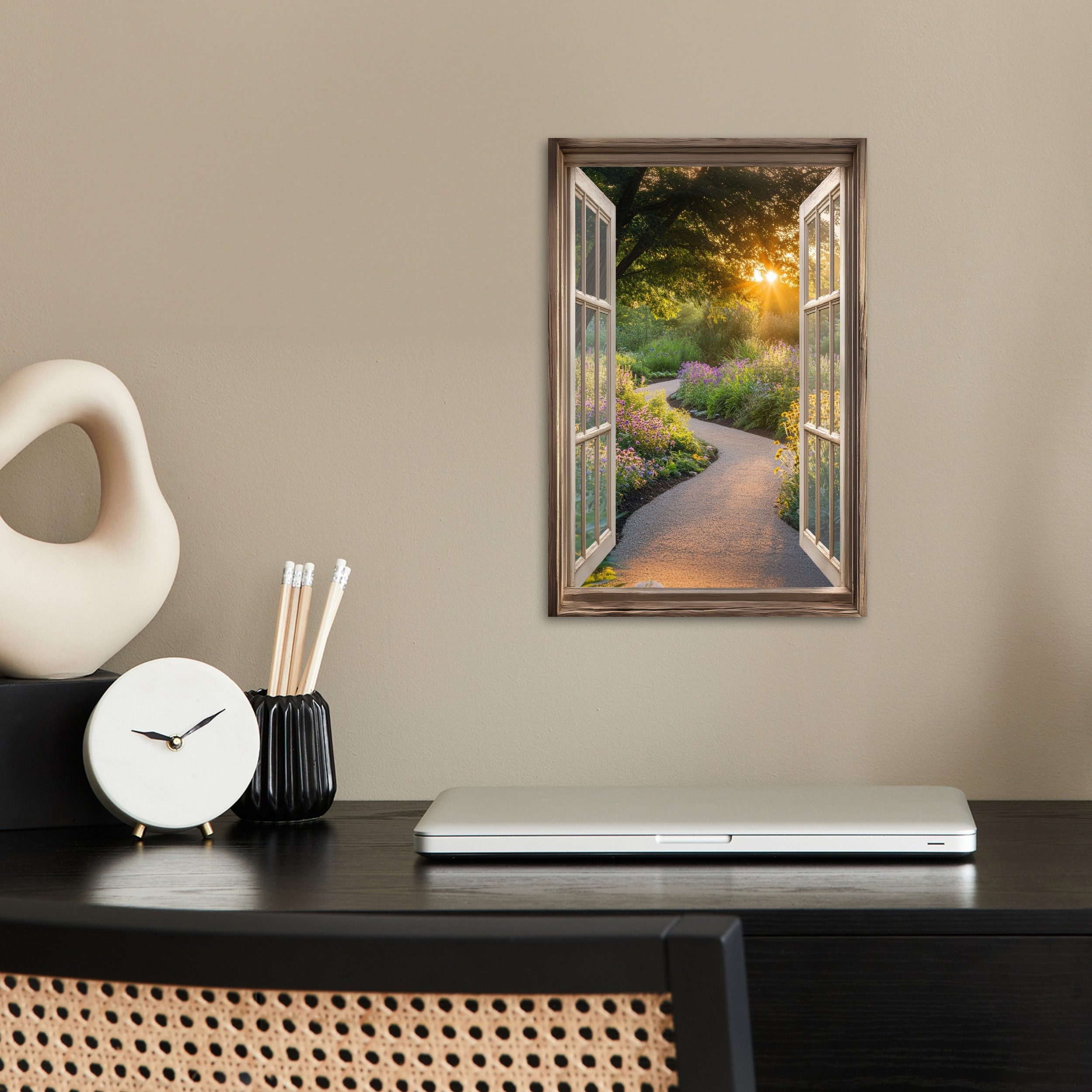 MuchoWow Poster Aussicht - Blumen - günstig online kaufen