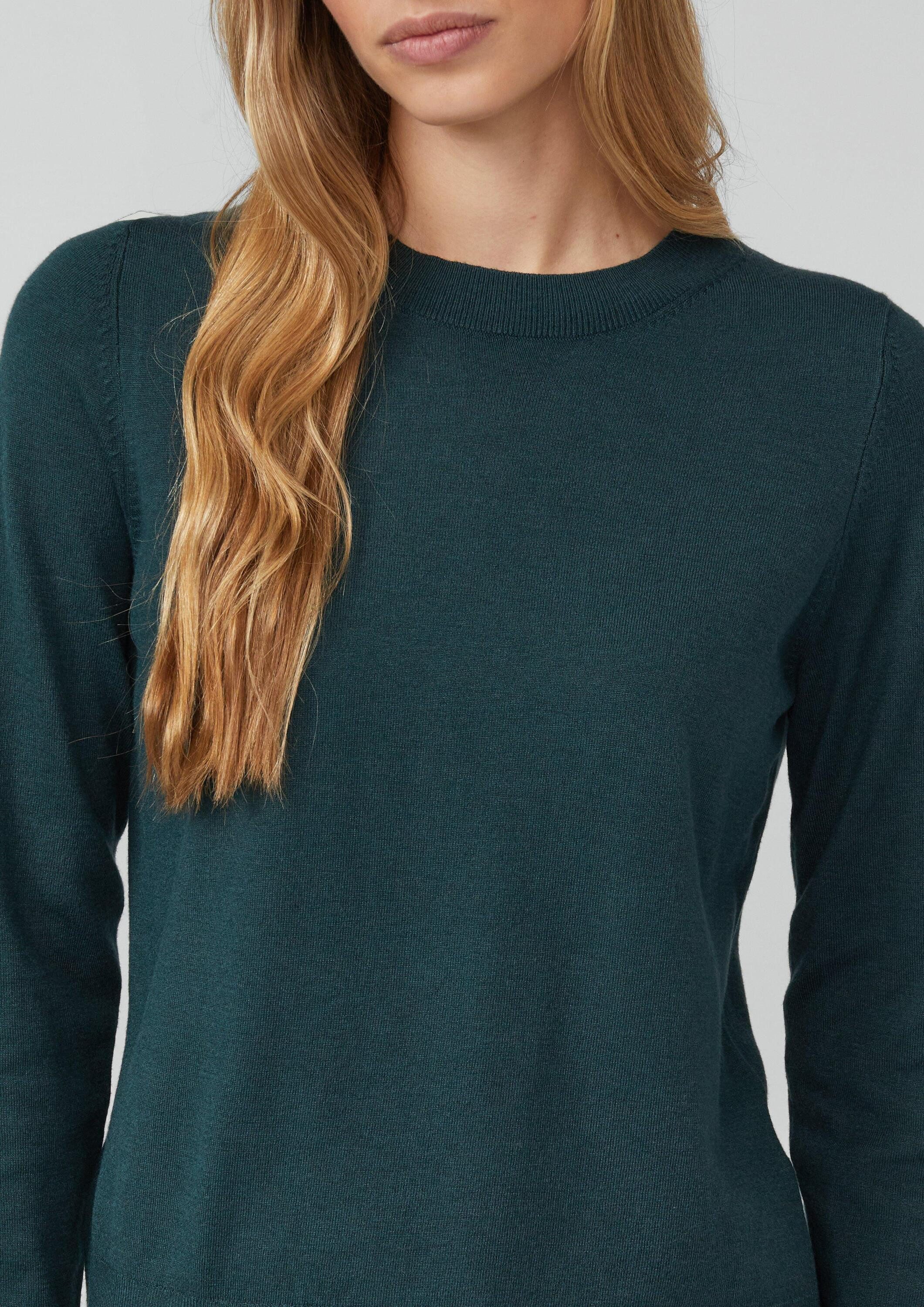 s.Oliver Longpullover Strickpullover Strickpullover aus Viskosemix