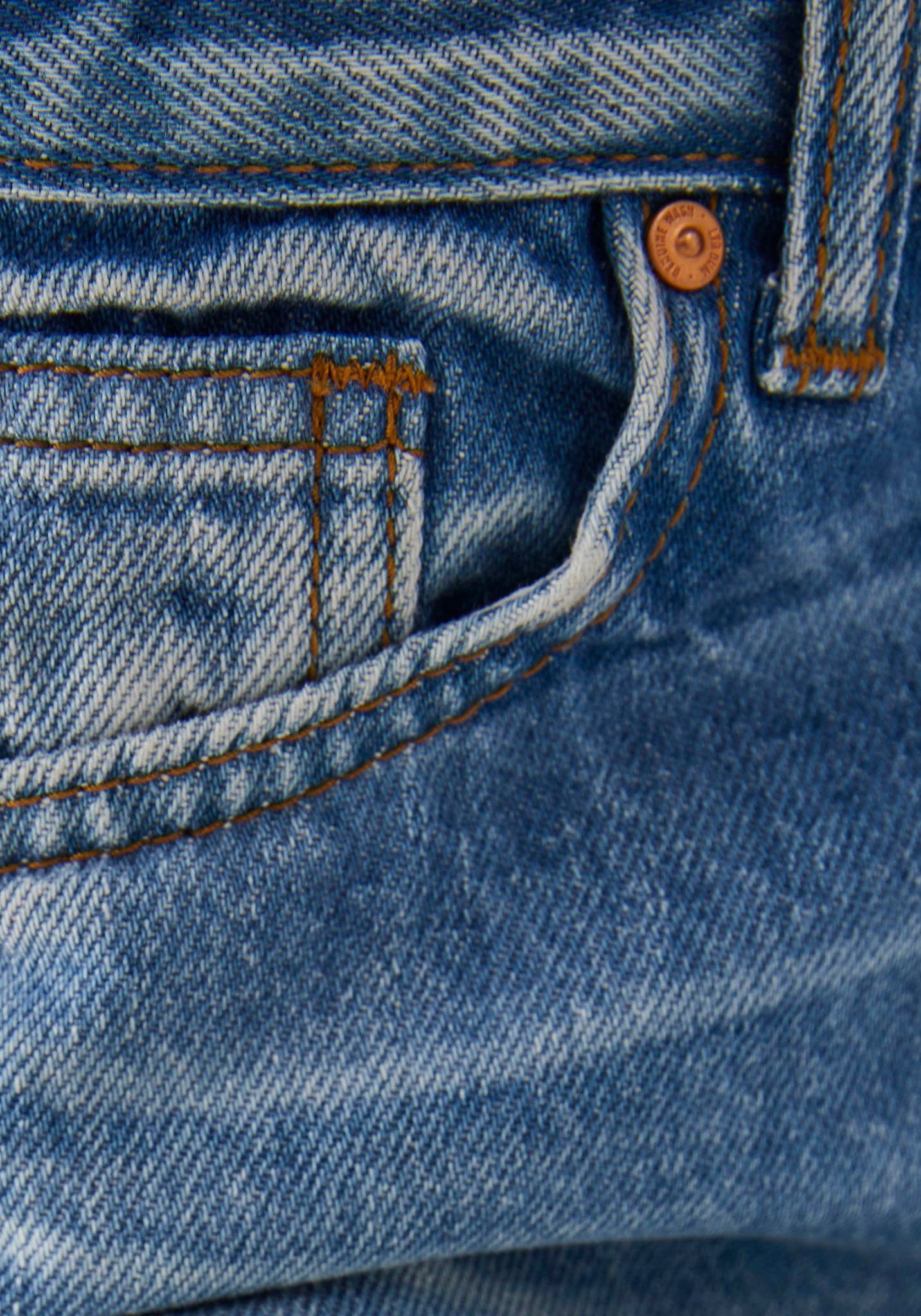 LTB Weite Jeans mit Fransenkante Beinabschluß, OLIVA am for GIRLS