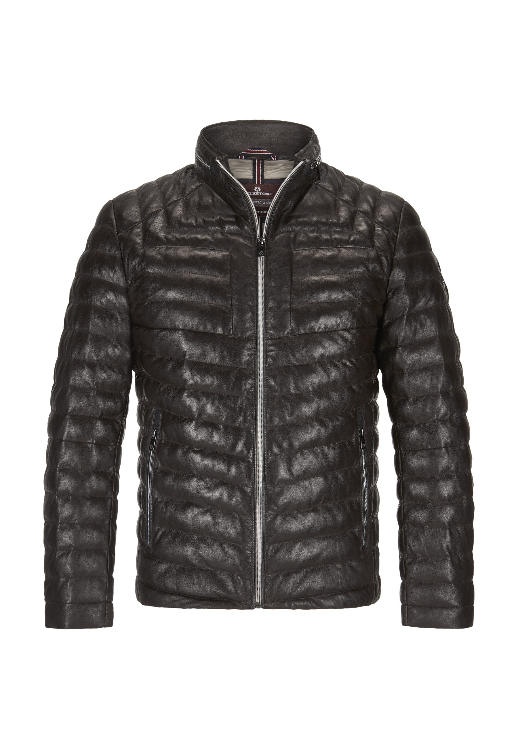 Milestone Lederjacke MSMalik Herren Bikerjacke Jacke Leder günstig online kaufen