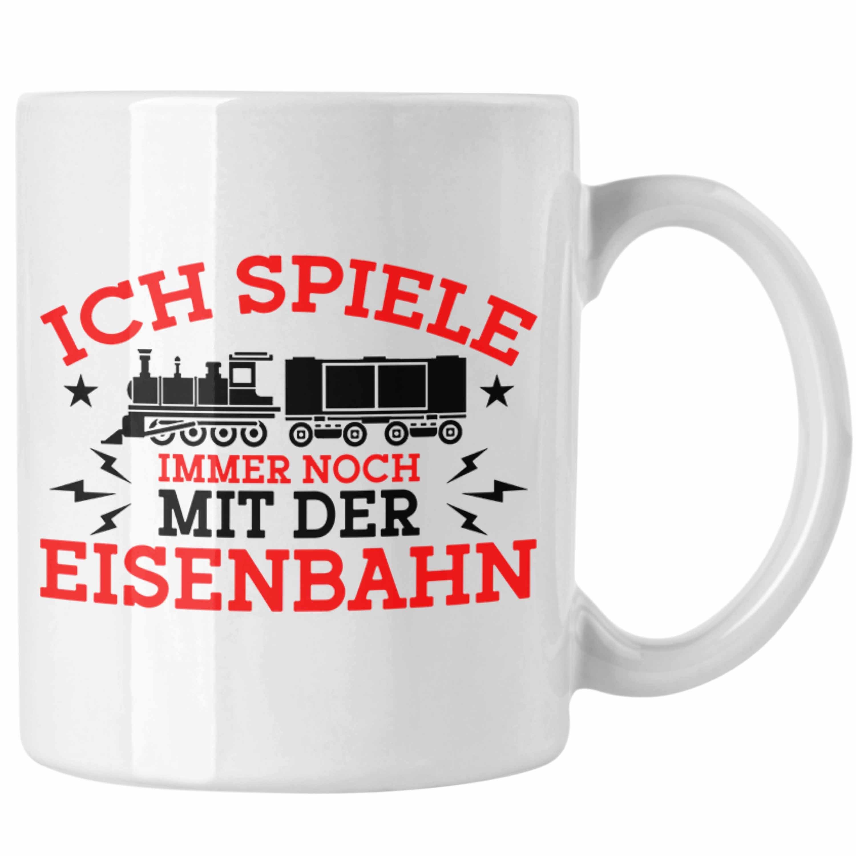 Eisenbahn" Tasse Weiss Noch Trendation "Ich Geschenk Mit Eisenbahner Immer Der Tasse f Spiele