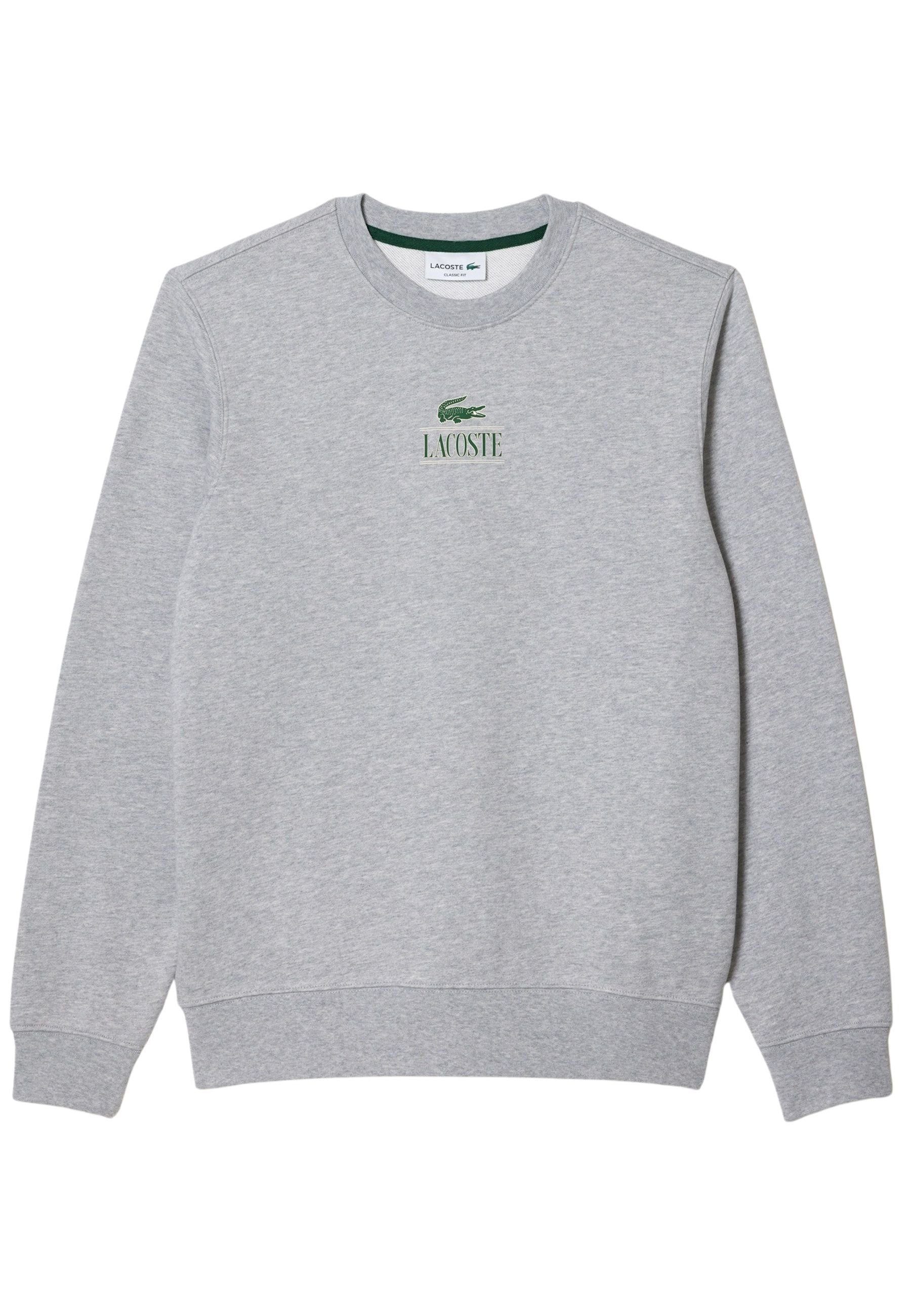 Lacoste Sweatshirt Sweatshirt Pullover mit Rippbündchen und Logo (1-tlg)