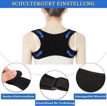 XDeer Rückenbandage Rücken Geradehalter,Haltungskorrektur Rückenstützgürtel, Rückenstabilisator,mit verstellbarem Rückengurt,Atmungsaktiv