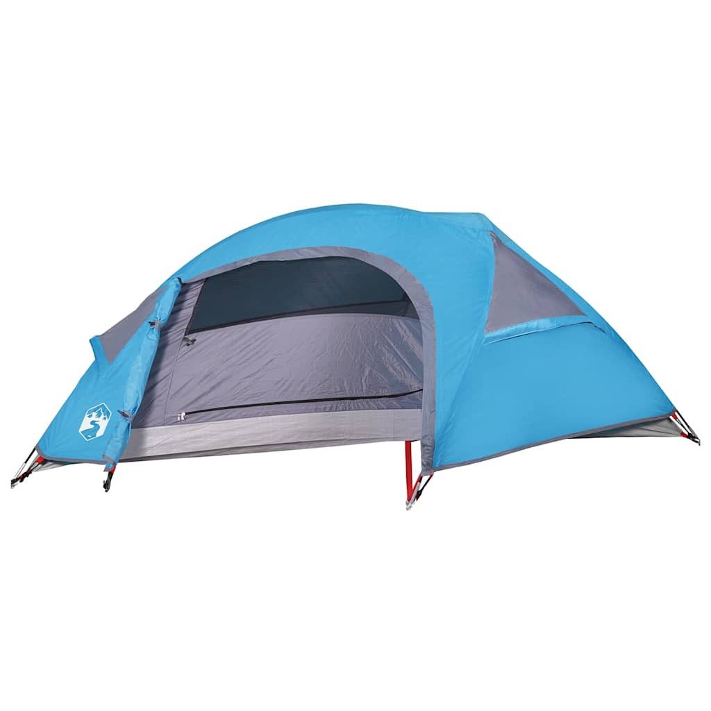 vidaXL Kuppelzelt Kuppel-Campingzelt 1 Person Blau Wasserdicht, Personen: 1 (1 tlg)