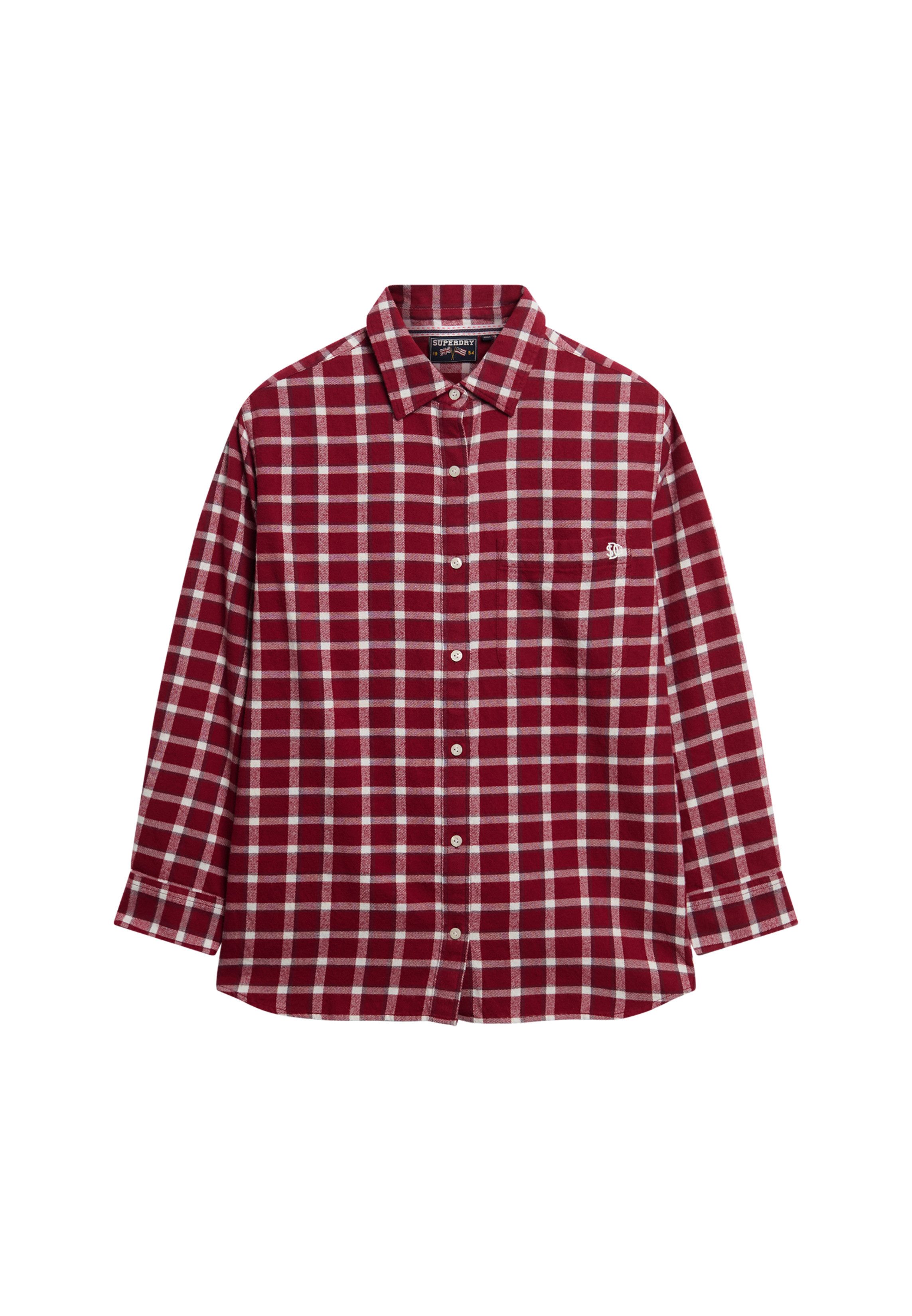 Karobluse CHECK FLANNEL BOYFRIEND SHIRT