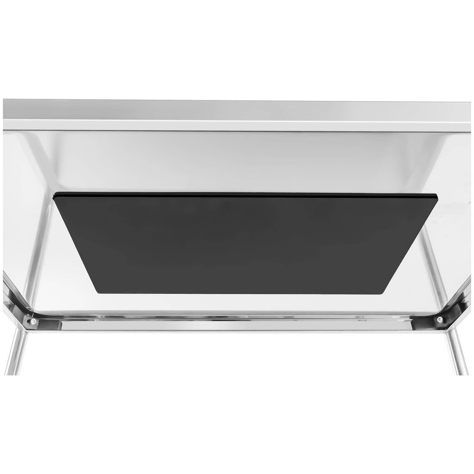 Royal Catering Servierwagen 3 Borde Edelstahl Teewagen Küchenwagen 4 Räder 2 Bremsen Waagen