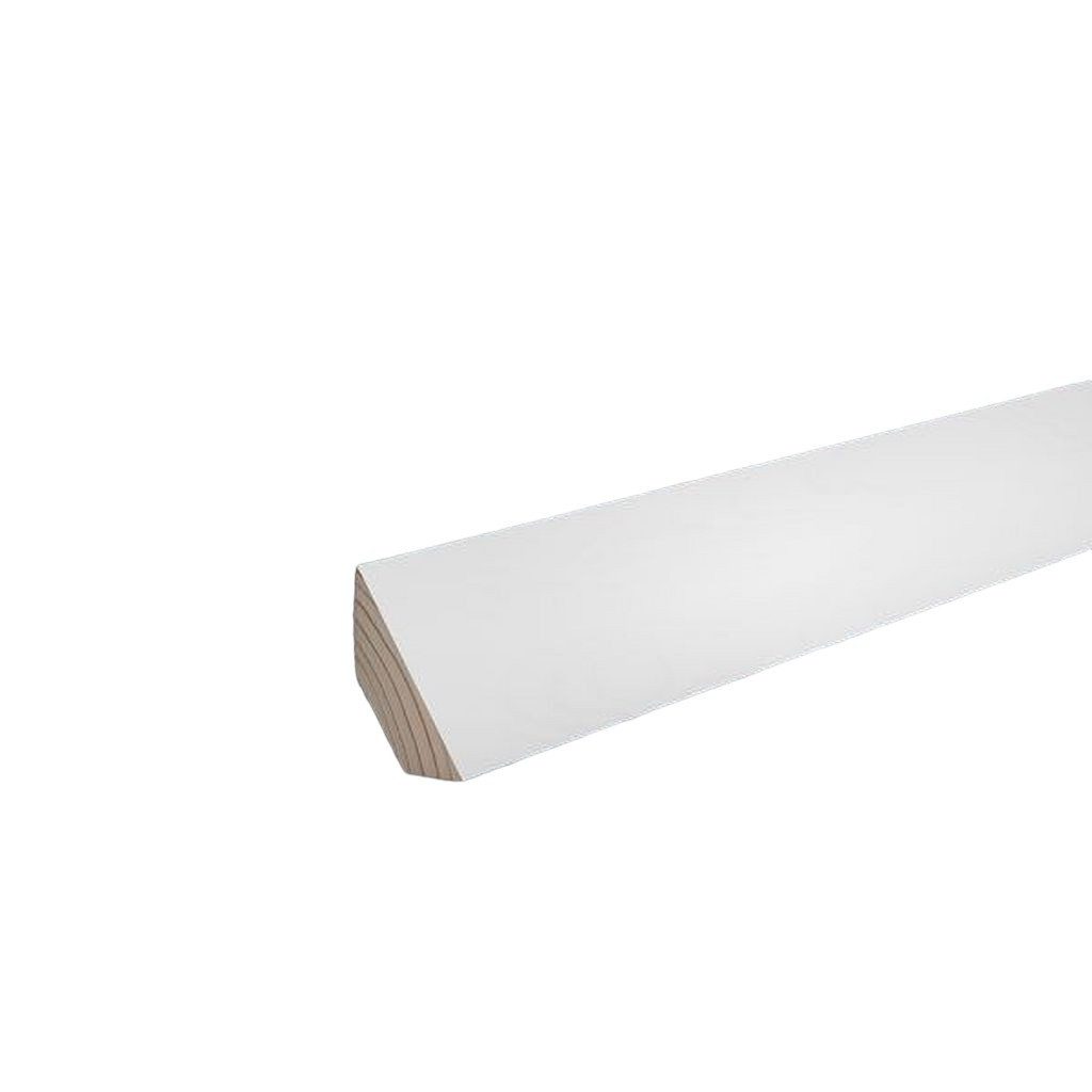 Südbrock Sockelleiste Deckenleiste Holz Buche 25 x 40 Lackiert RAL 9016 Abschlussleiste, L: 240 cm, H: 4 cm, 1-St.