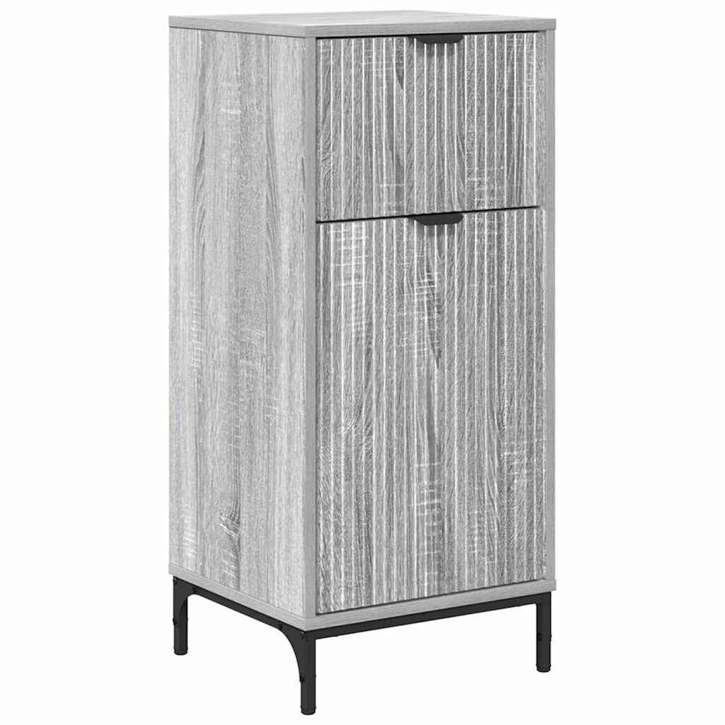vidaXL Badezimmerspiegelschrank Badezimmer Schrank Grau Sonoma günstig online kaufen