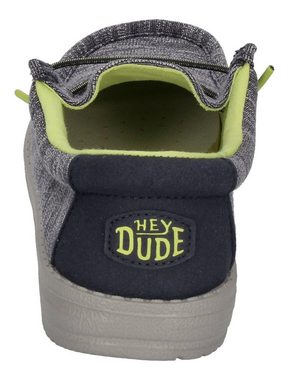 Hey Dude WALLY YOUTH STRETCH Sneaker Navy