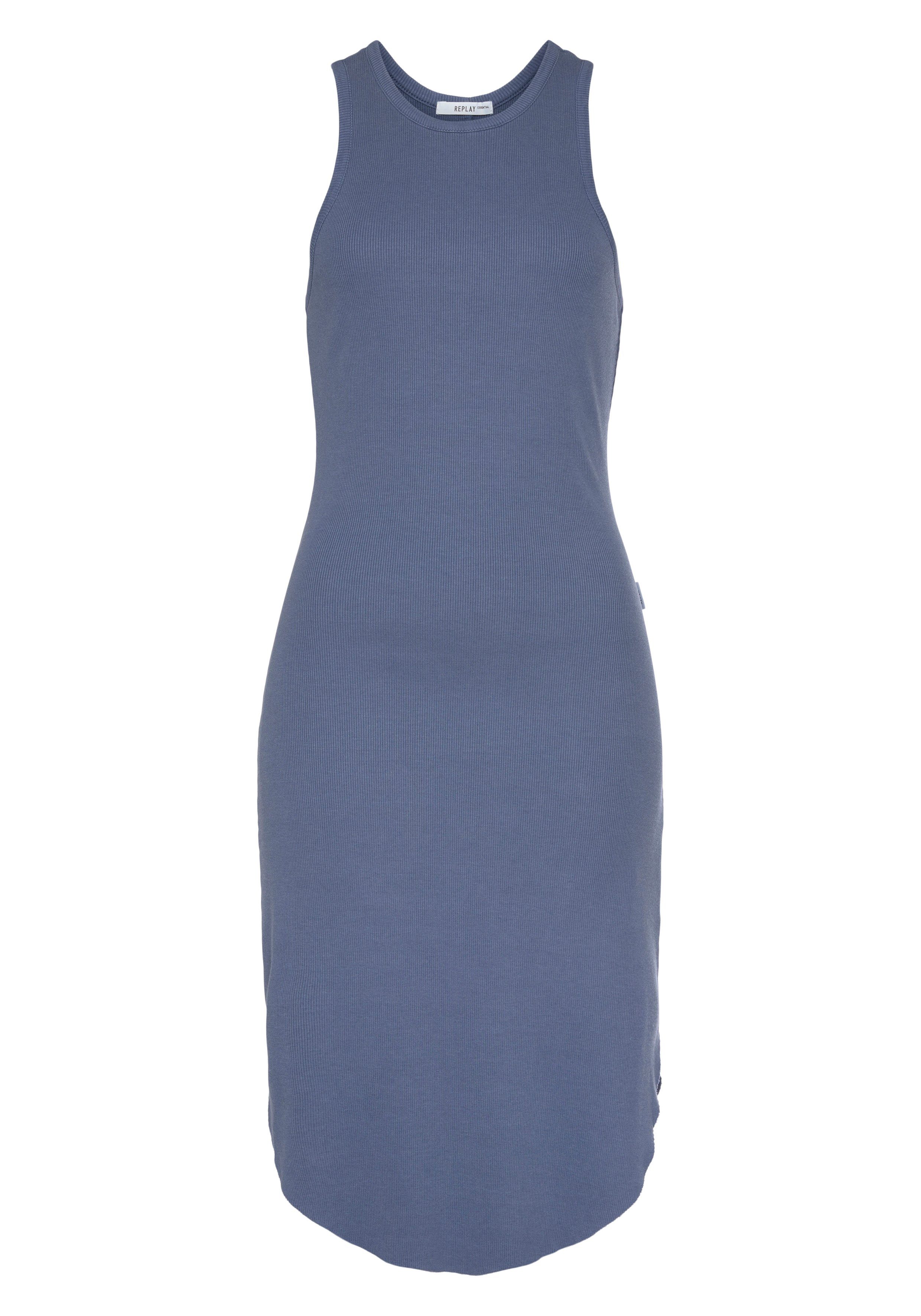 Der Ausverkauf ist da! Replay Sommerkleid mit Stretchqualität blue Elasthan