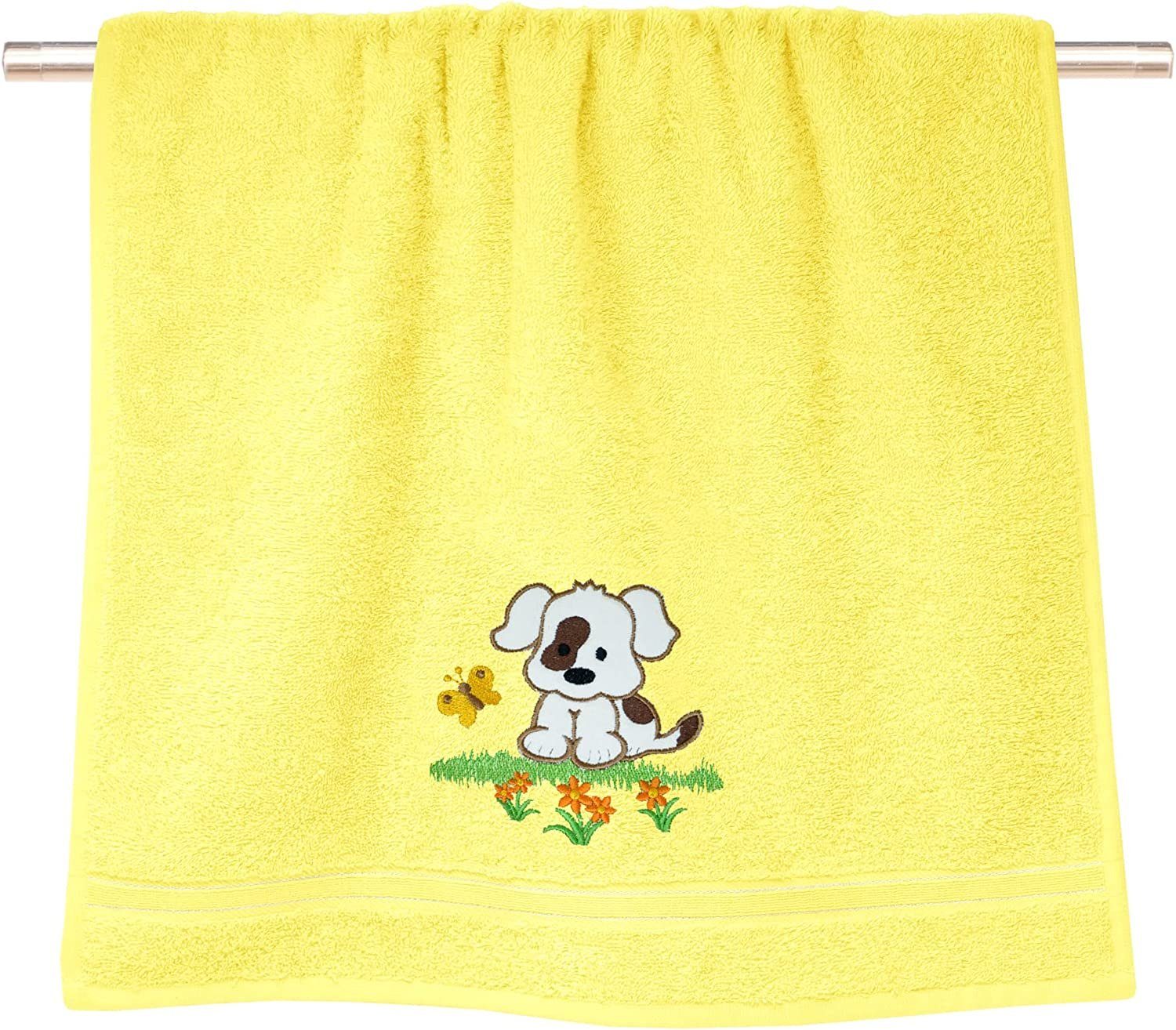 Lashuma Neugeborenen-Geschenkset (Set, 2-tlg) Gelbe Babyhandtücher 50x90 cm aus 100% Baumwolle