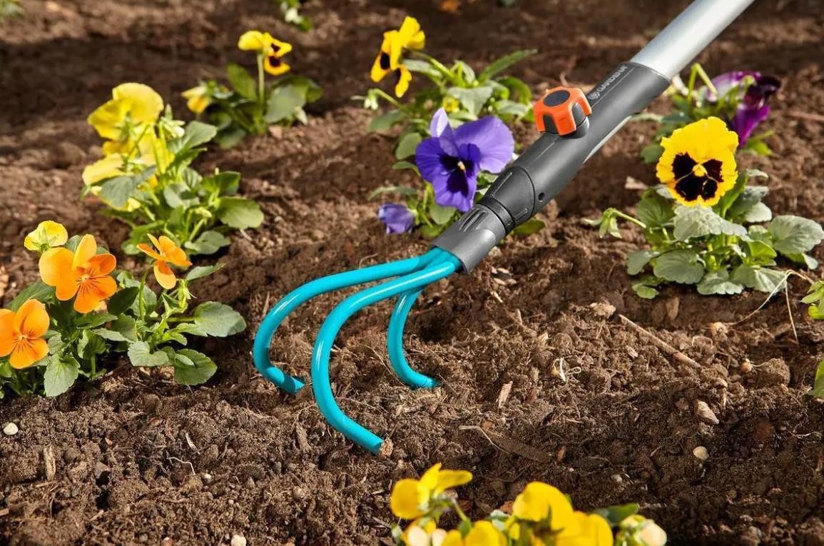 GARDENA Rechenbesen Gardena combisystem Rasenrechen Grubber