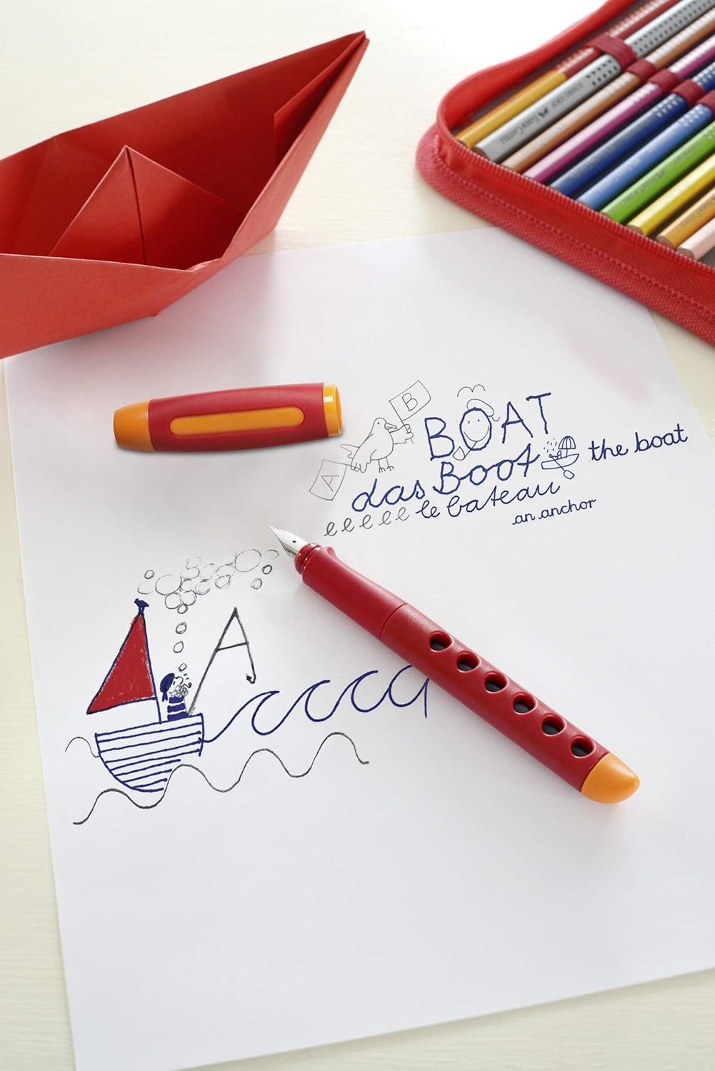 Faber-Castell Füller Faber-Castell Scribolino Füller rot Rechtshänder Feder A