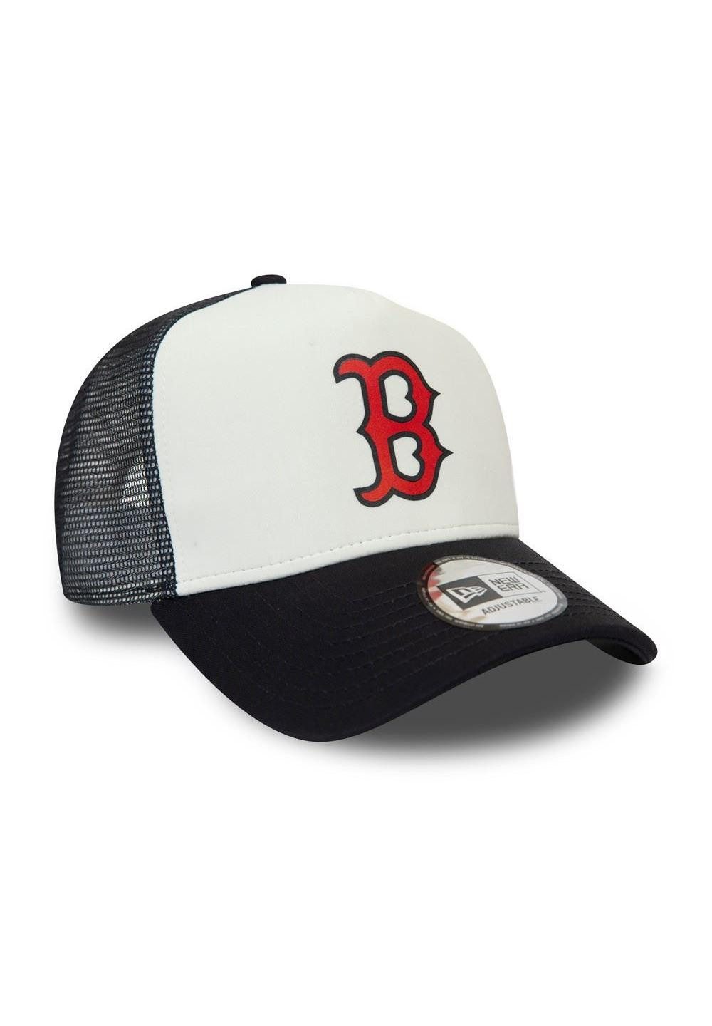 New Era Baseball Cap Boston Red Sox Team Colour Block A-Frame Adjustable Trucker Cap New Er (1-St)