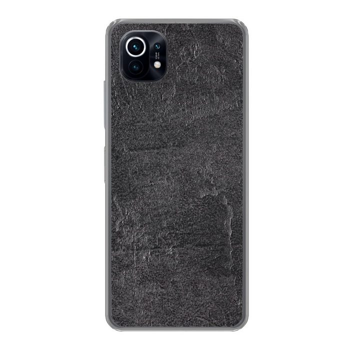 MuchoWow Handyhülle Schiefer - Beton - Naturstein - Grau - Industrie Phone Case Handyhülle Xiaomi Mi 11 Silikon Schutzhülle