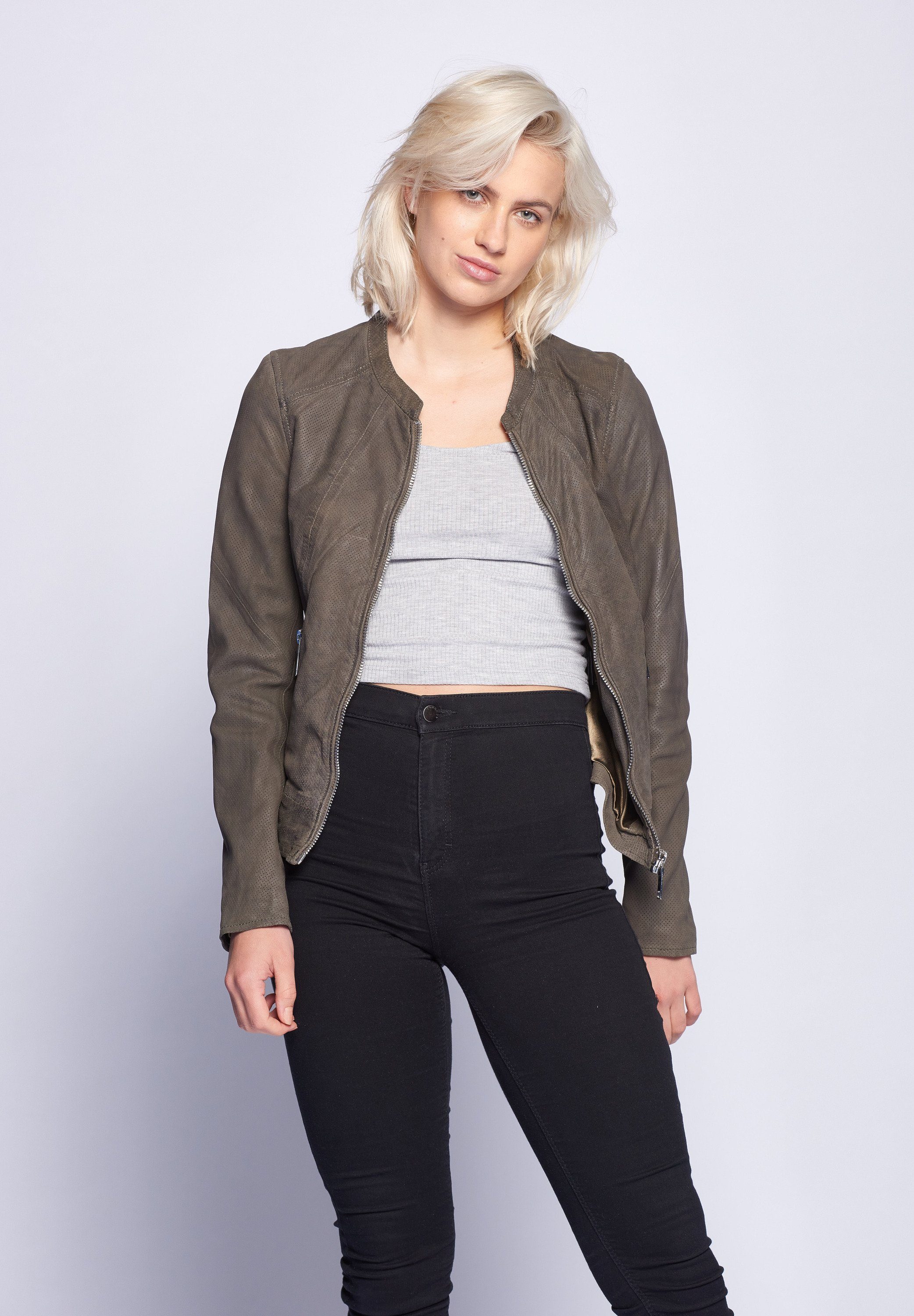 Mabel Maze shadow Lederjacke