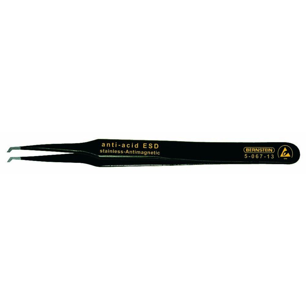 BERNSTEIN TOOLS FOR ELECTRONICS Pinzette BERNSTEIN Tools for Electronics 5-067-13 SMD-Pinzette 12 SA-ESD Flac