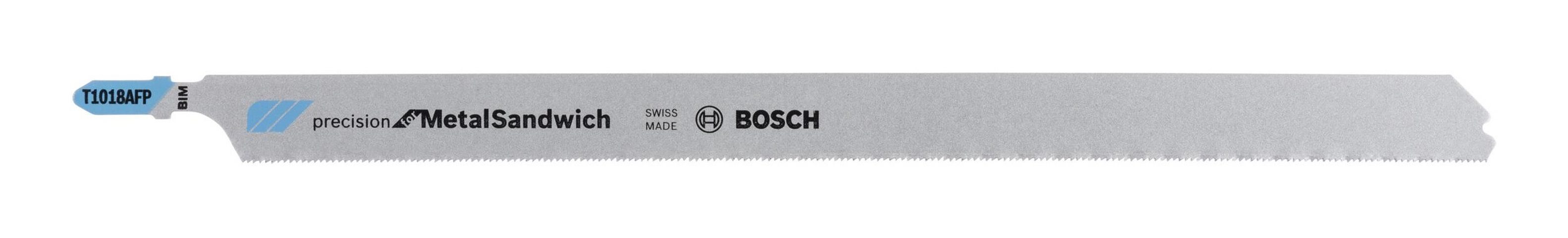 for AFP T 1018 3er-Pack Precision Stück), BOSCH (3 Metal-Sandwich Stichsägeblatt -