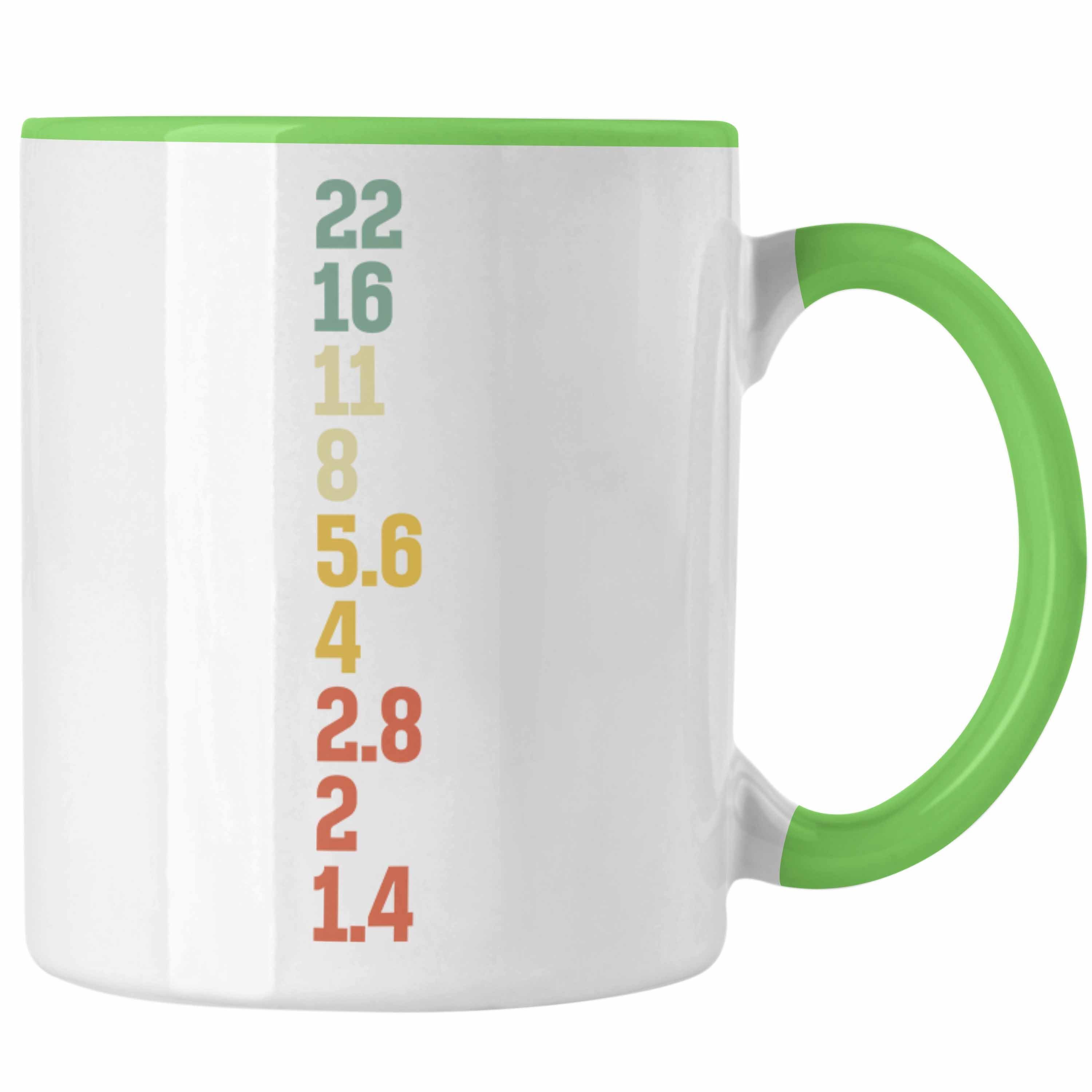 Trendation Tasse Trendation - Fotograf Tasse Zubehör Fotografie Geschenk Fotografieren Kaffeetasse Geschenkideen Lustige Grafik Insider Grün | Teetassen