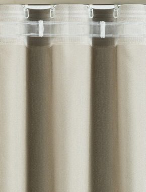 Gardine Wellenfalten, Gardinenband, Seitenschals, Vorhänge / Farbe: transparent / Breite: 80 mm / 1 : 2.2 - L049, rewagi, Verkaufseinheit: 5 Meter