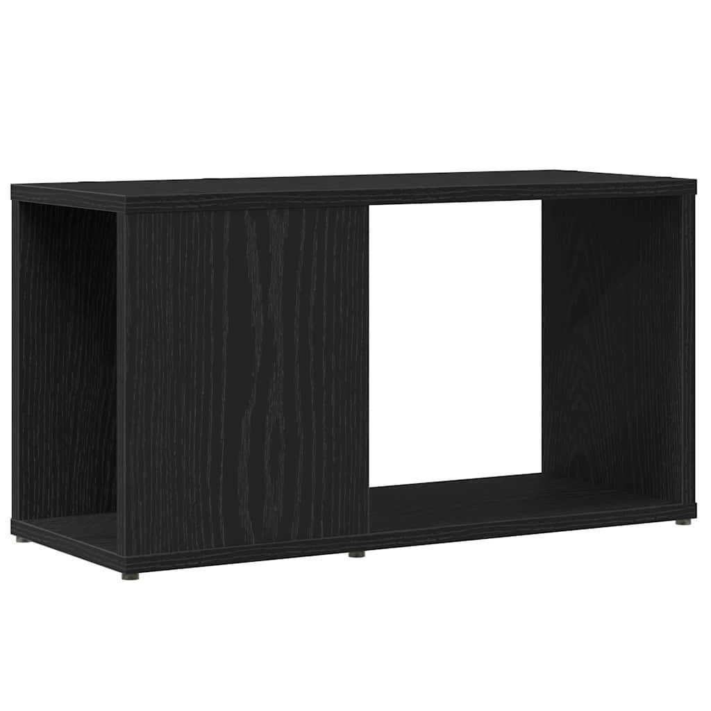 vidaXL Lowboard, TV-Schrank Schwarz Eichen-Optik 60x24x32 cm Holzwerkstoff