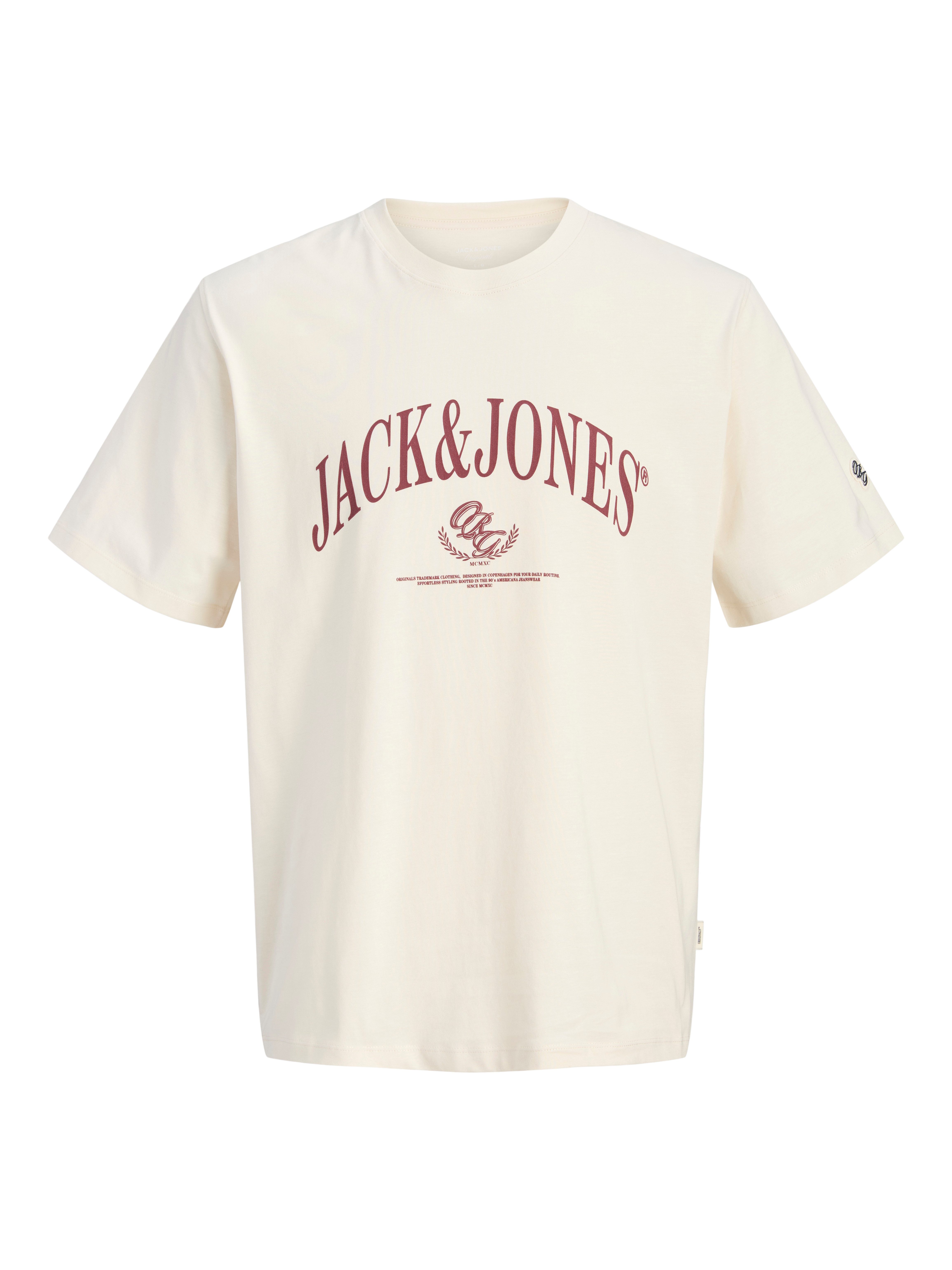 Jack & Jones Rundhalsshirt JORFREDERIKSBERG BOLD BRANDING TEE SS CN Baumwolle, regular fit