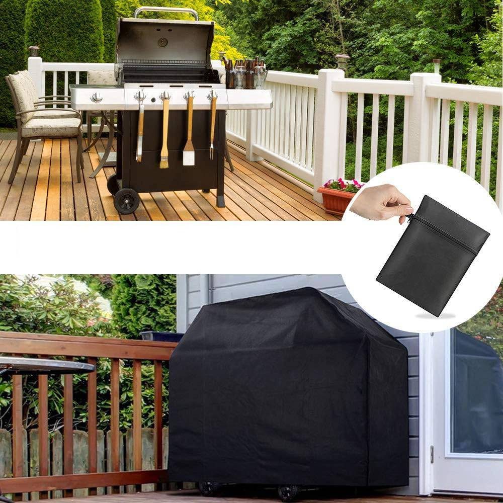 Blusmart Grill-Schutzhülle Outdoor Barbeque BBQ Grill Schutzhülle (Wetterfeste 210D Oxford-Plane, 1-St., Hochleistungsschutz), für Gasgrill, Schutzhülle, staubdichter Grillschutz