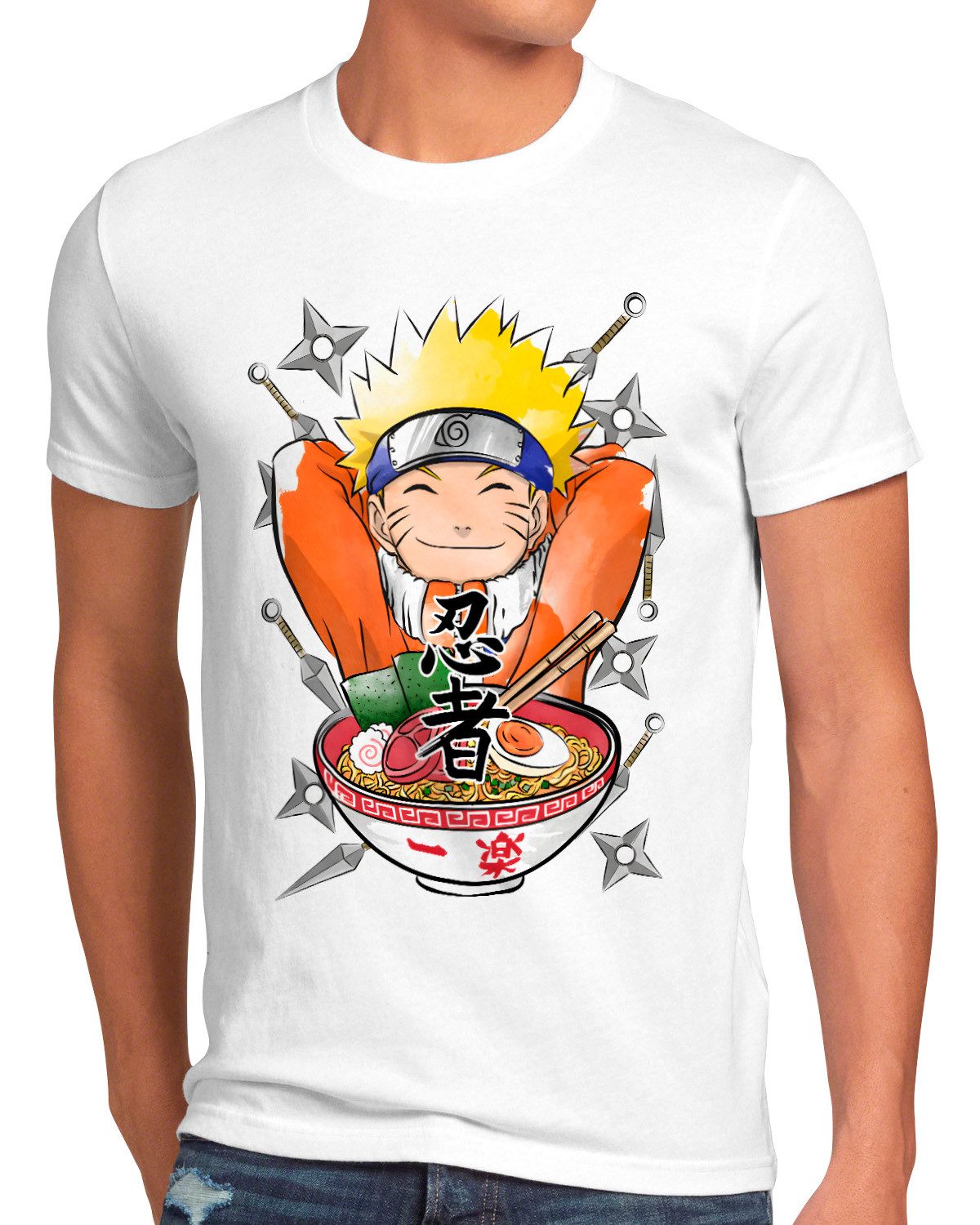 style3 T-Shirt Ninja Ramen kakashi sasuke hatake shikamaru naruto anime manga