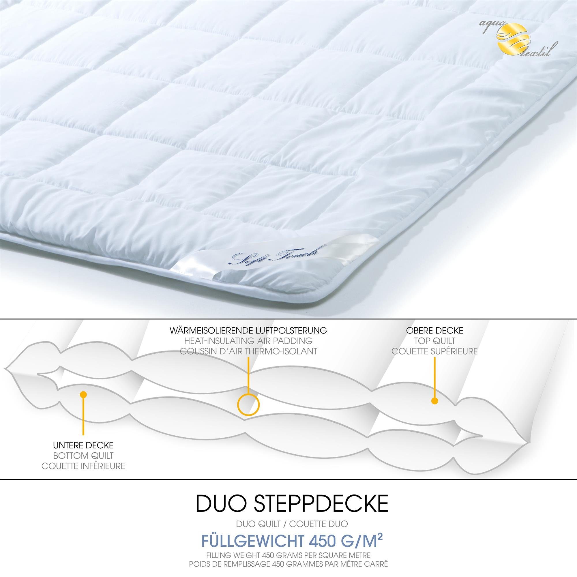 aqua-textil Bettdecke, Kopfkissen + Topper Soft günstig online kaufen