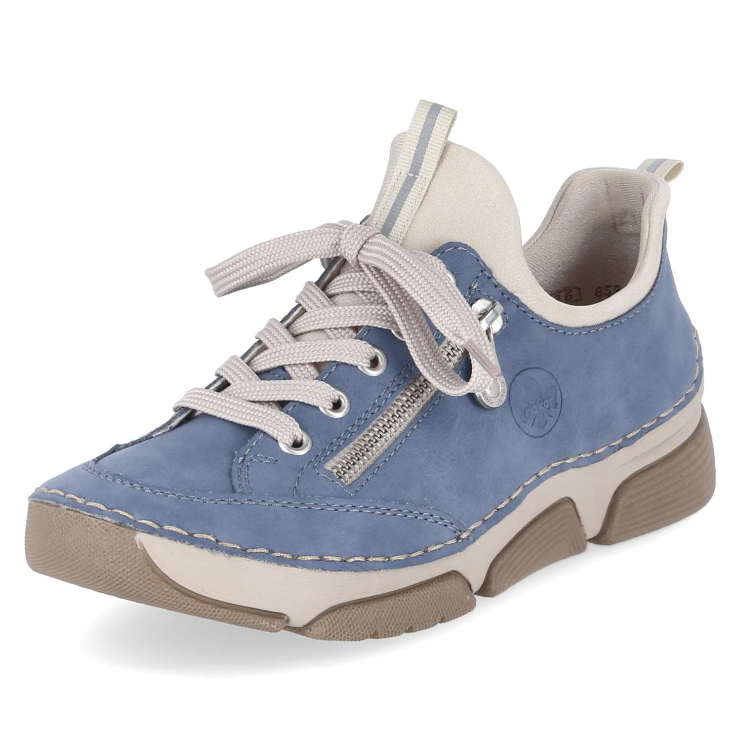 Rieker Rieker 45973-14 Damen Textil & Synthetik blau Schnürschuh günstig online kaufen