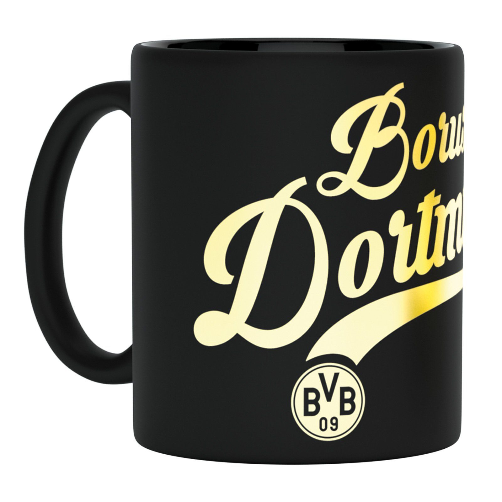 BVB Tasse BVB Tasse mit Metallic Schriftzug, 1-tlg., Keramik