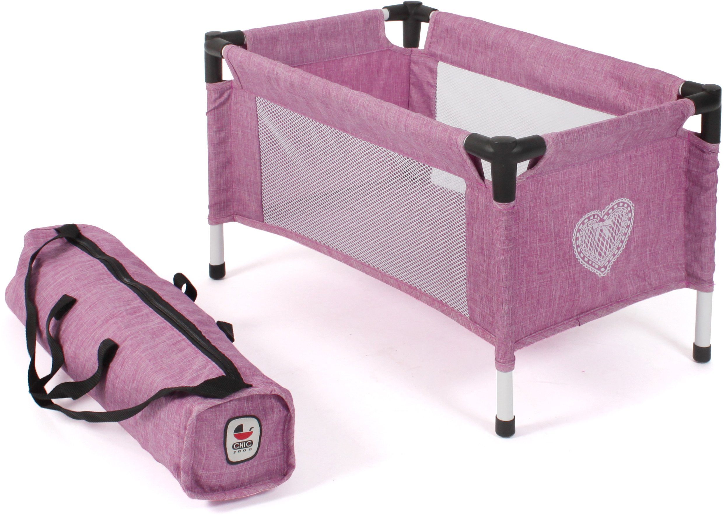 CHIC2000 Puppenbett Puppen-Reisebett, Jeans Pink, mit günstig online kaufen