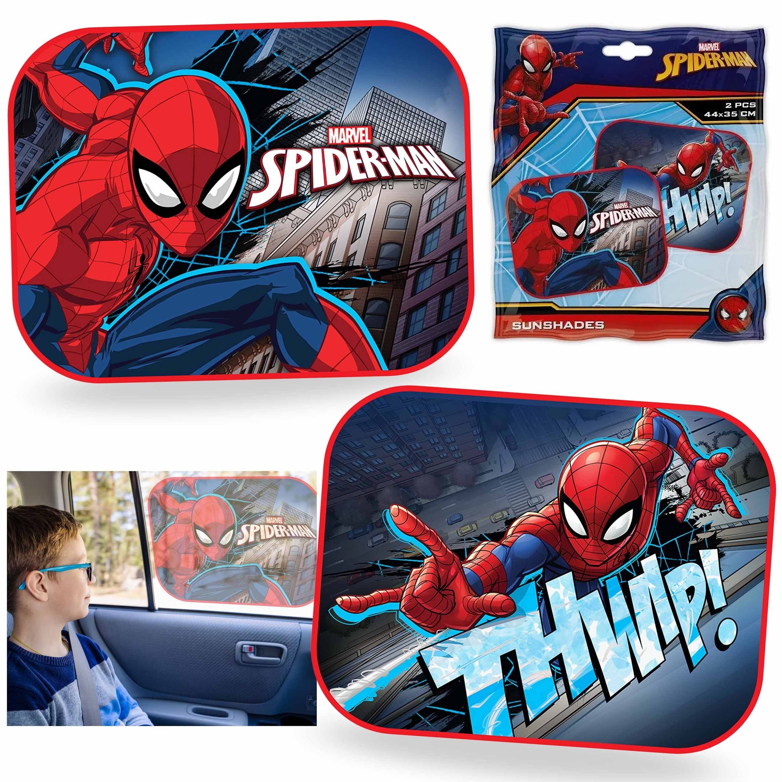 MARVEL Autosonnenschutz MARVEL Spider-Man Sonnenschutz für das Auto mit Saugnäpfen SET 2 Stück