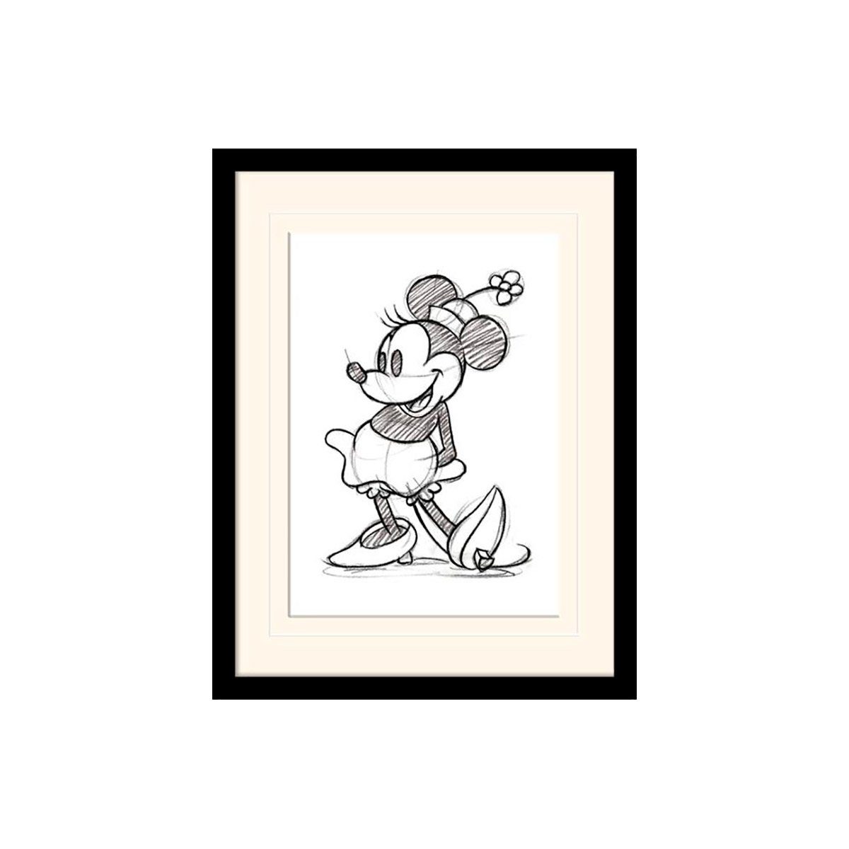 dem Disney Poster, Gerahmter Mouse Kunstdruck Disney Mickey aus