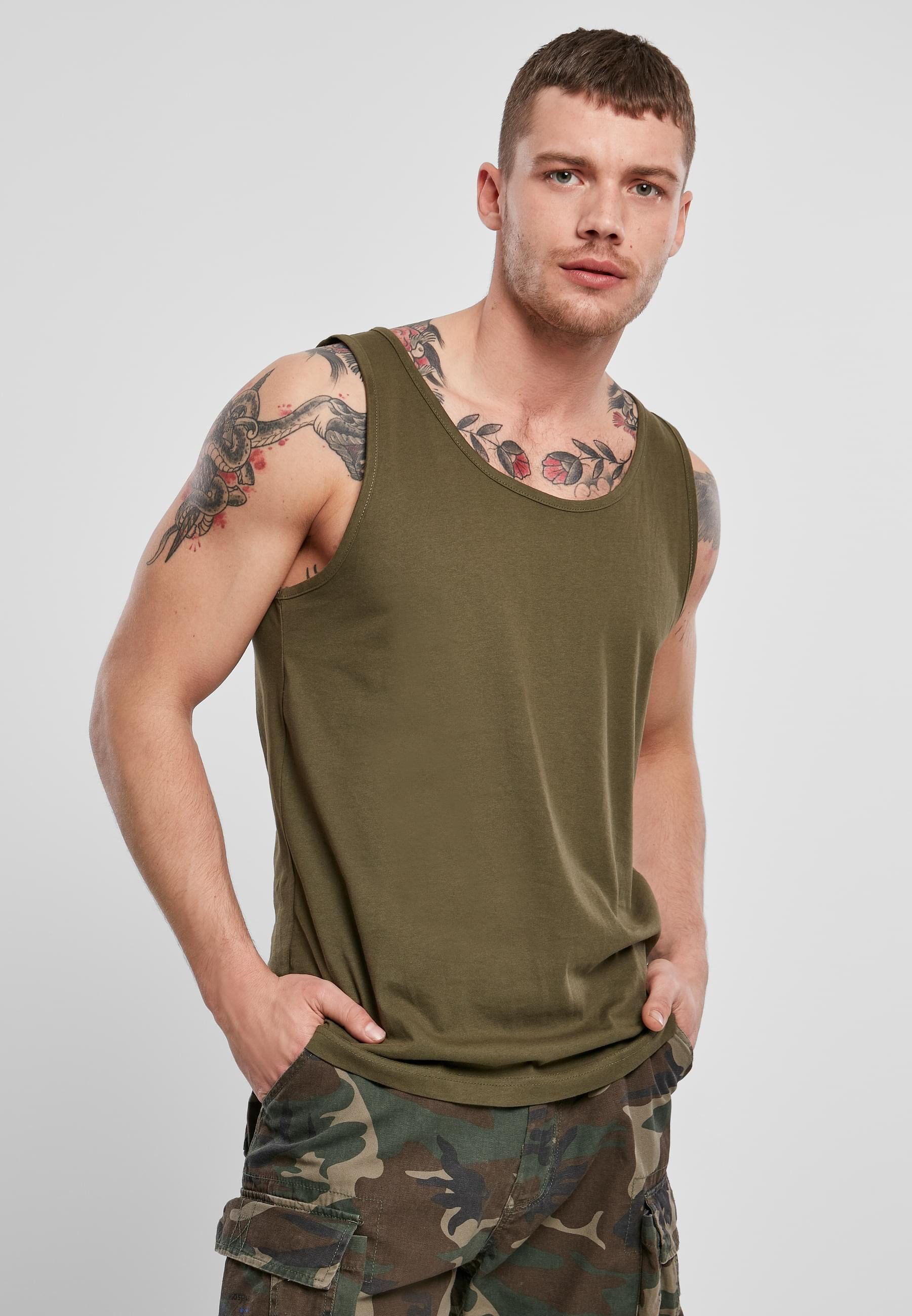 Brandit Tanktop Brandit Tank Top Army günstig online kaufen
