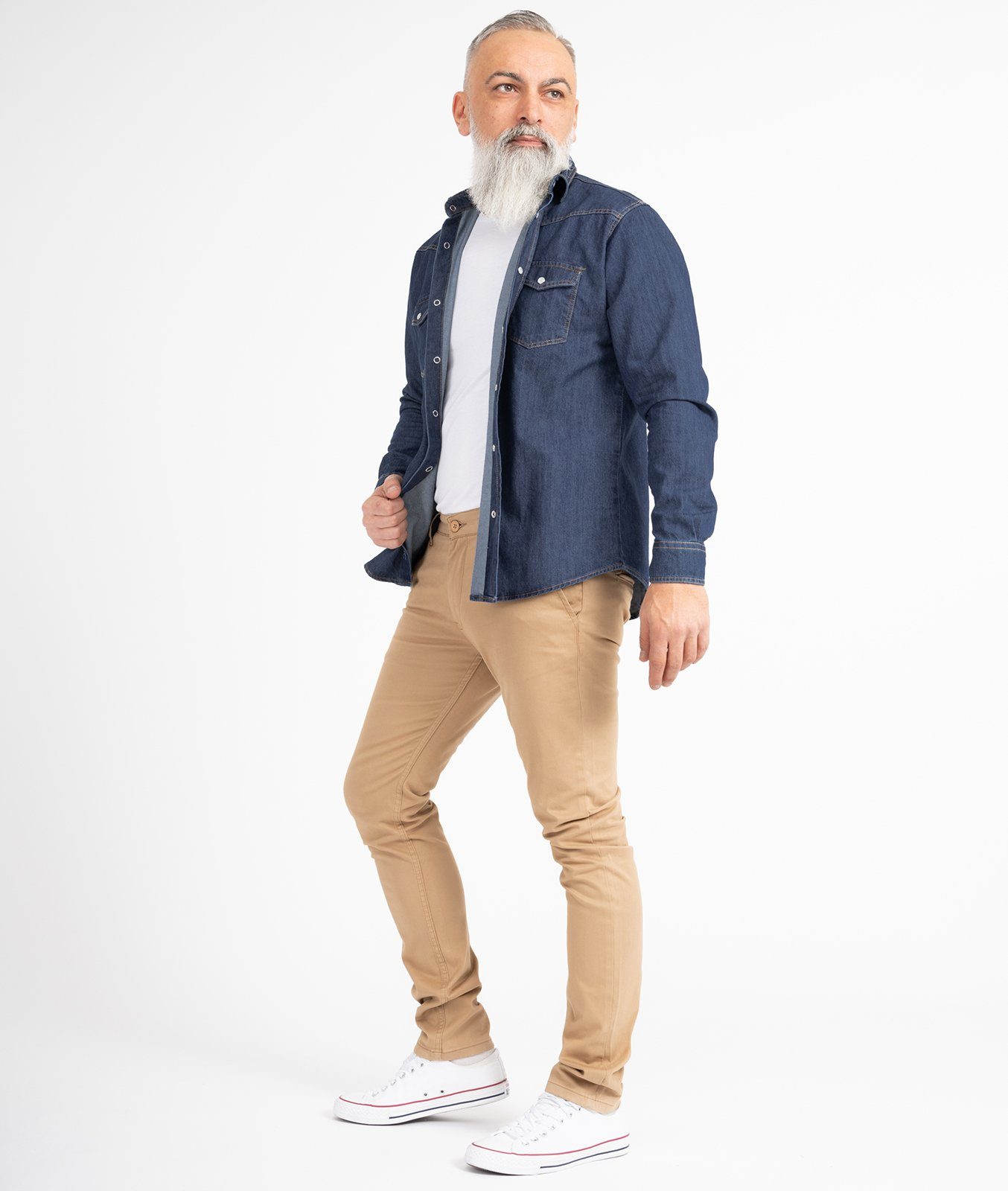 Indumentum Chinohose Herren Slim Fit Hose IS-305