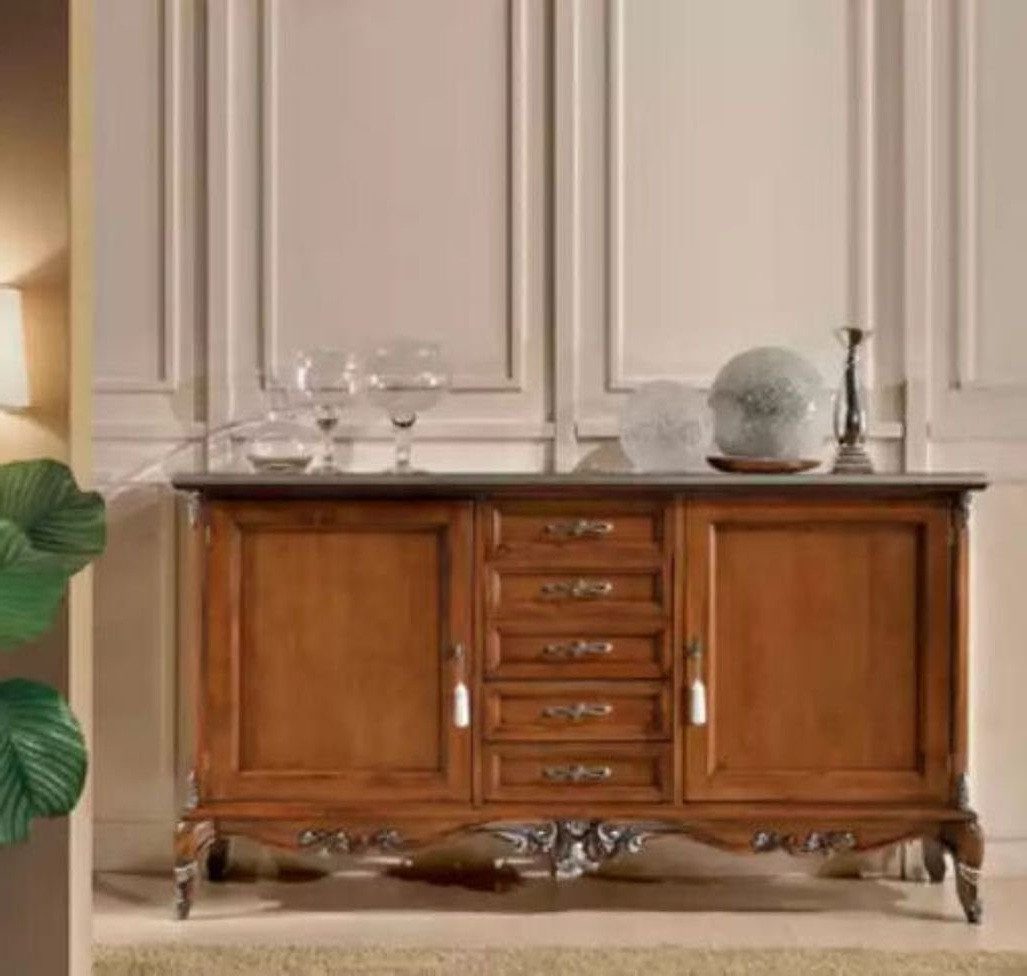 Xlmoebel Sideboard Massivholz Wohnzimmerschrank im italienischen Stil (Sideboard, Sideboard), Hergestellt in Italy