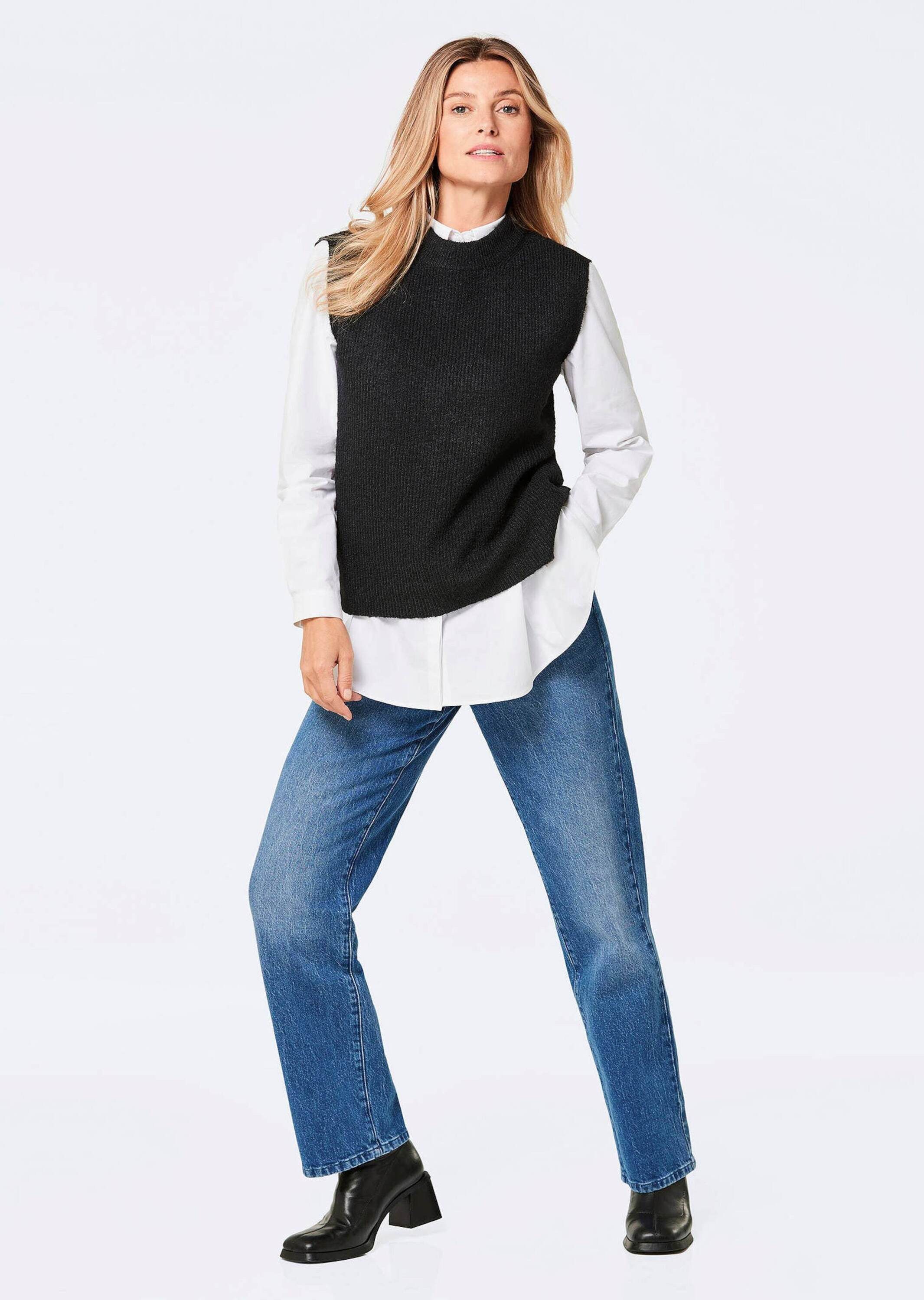 GOLDNER Strickpullover Kurzgröße: Pullunder günstig online kaufen
