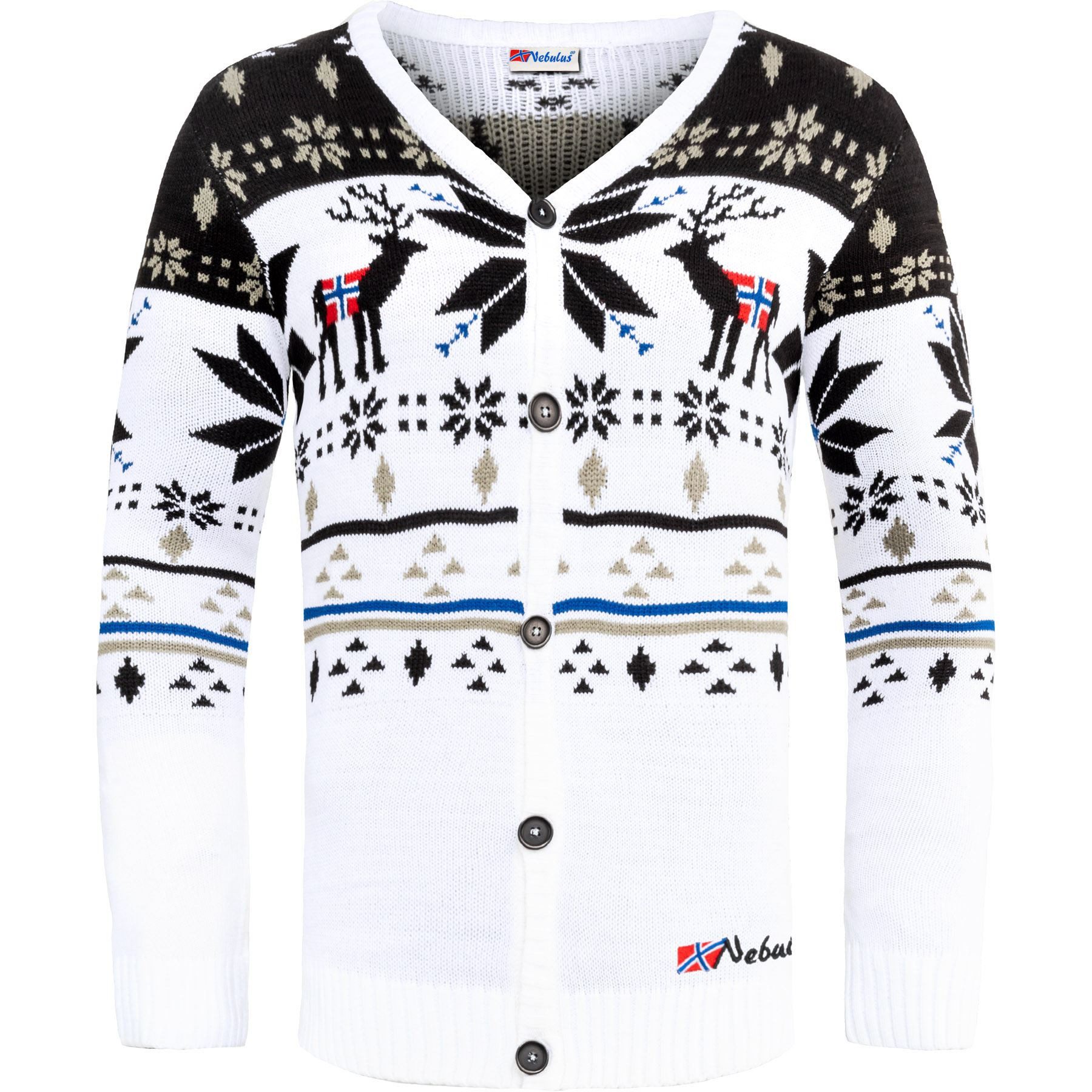 Nebulus Pullover & Shorts SCAPE, P6210 - Herren, weiß-schwarz, XXL