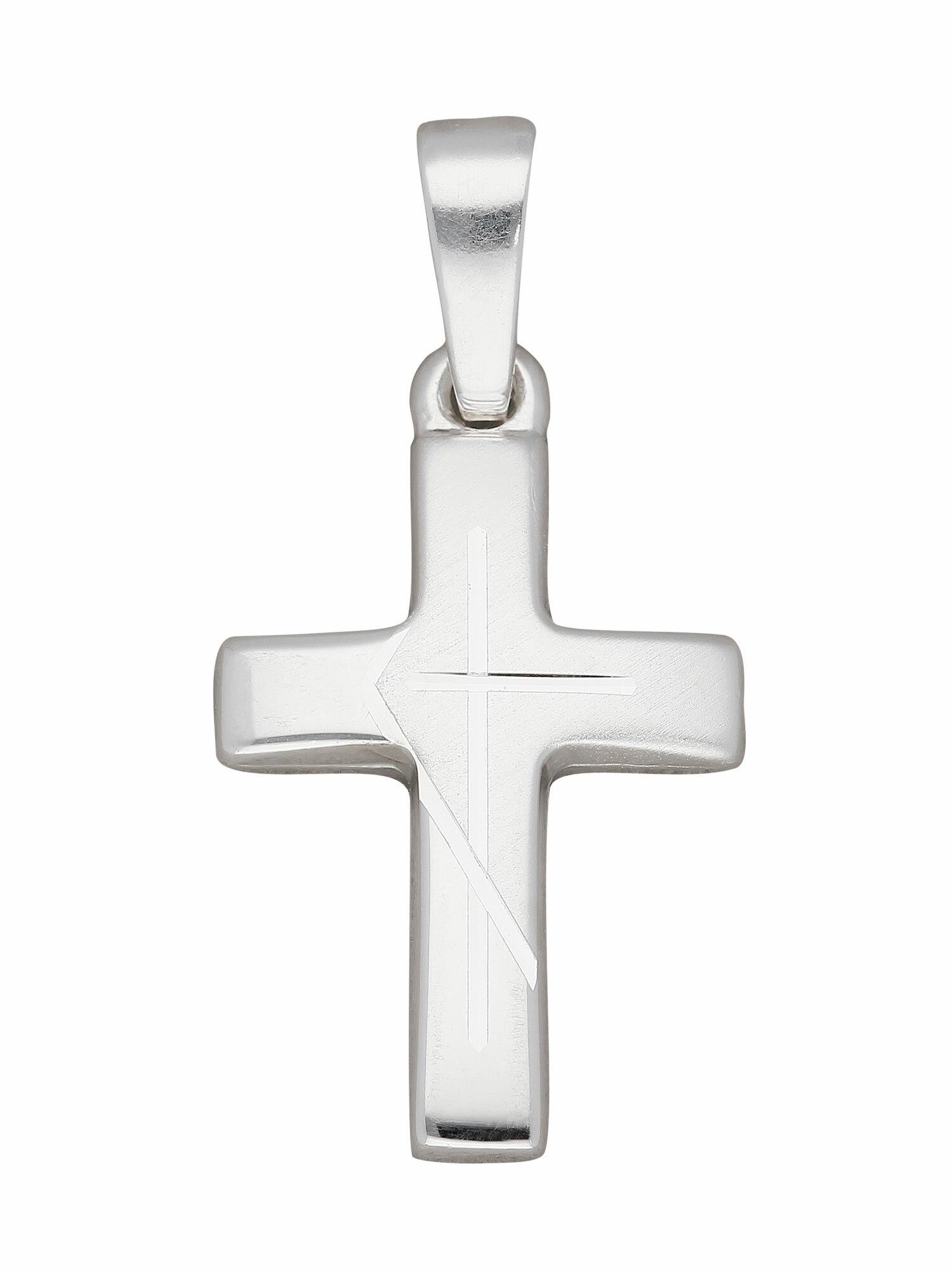 Adelia´s Kettenanhänger 925 Silber Kreuz Anhänger, Silberschmuck für Damen & Herren