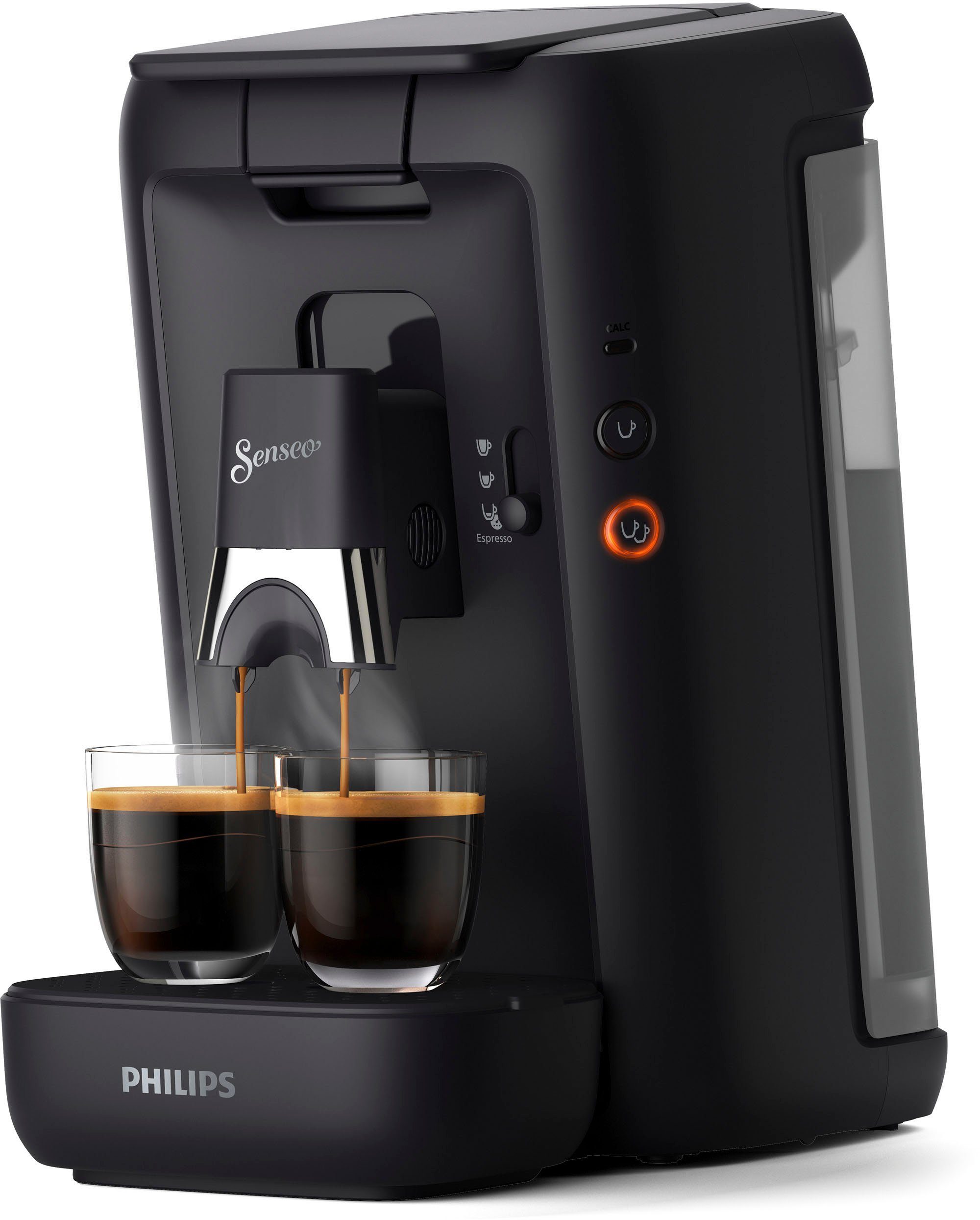 Philips Senseo Kaffeepadmaschine Memo-Funktion, bis 200 80% kaufen aus 64 Pads und Plastik, Kaffeespezialitäten, € +3 CSA260/65, Senseo zurückerhalten Maestro recyceltem