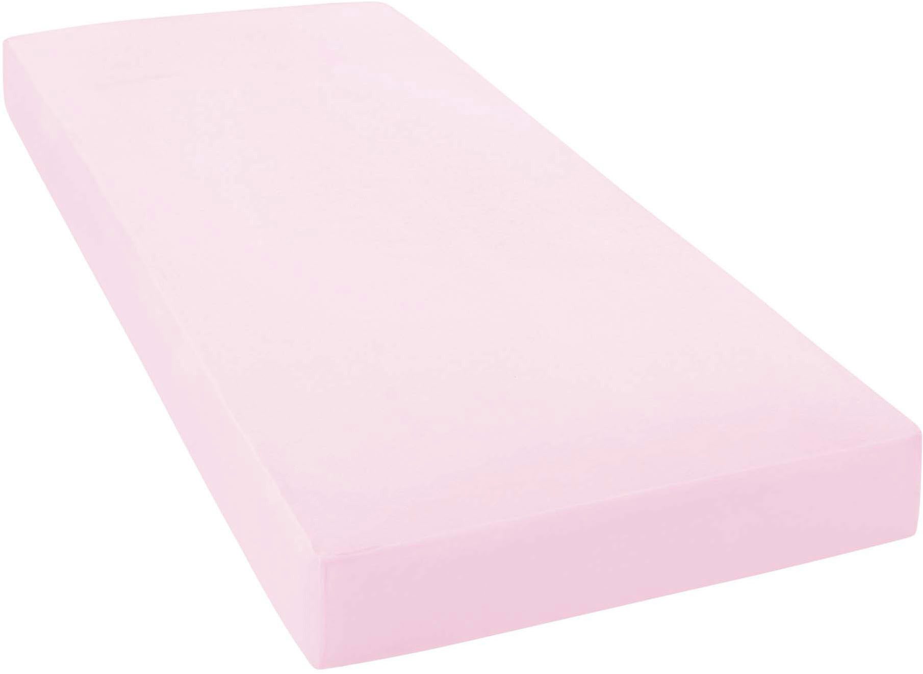 Janine Spannbettlaken ELASTIC 5002 Jersey Bettlaken mit Elasthan, 190 g/m², Jersey-Elasthan, Gummizug: rundum, (1 Stück), für Matratzen bis 35 cm Höhe, 95% Baumwolle, hochwertig, langlebig