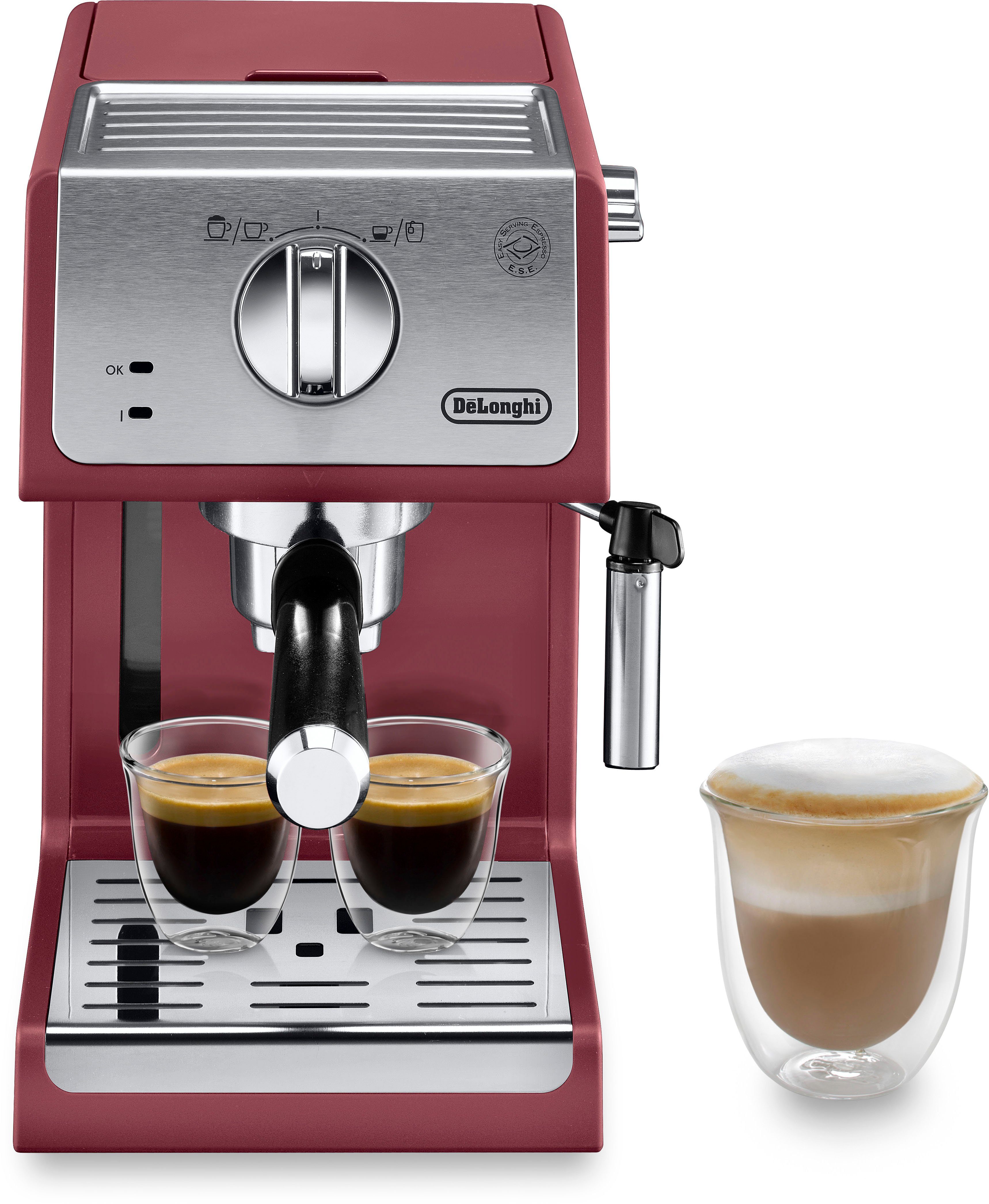 De'Longhi Siebträgermaschine Active Line ECP 33.21.R, 1100 Watt, 15 Bar