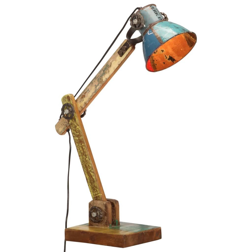 vidaXL Schreibtischlampe NA Schreibtischlampe Industrie-Stil Mehrfarbig Rund 23x18x95cm E27