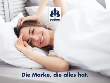 Microfaserkissen Jette, Irisette Sale, Füllung: 100% Polyester - Hohlfaserkugeln, Bezug: angenehm weich, Rückenschläfer, Seitenschläfer, Bauchschläfer, 1-tlg., stützt Kopf und Nacken ideal, Deutsches Markenprodukt, kochfest