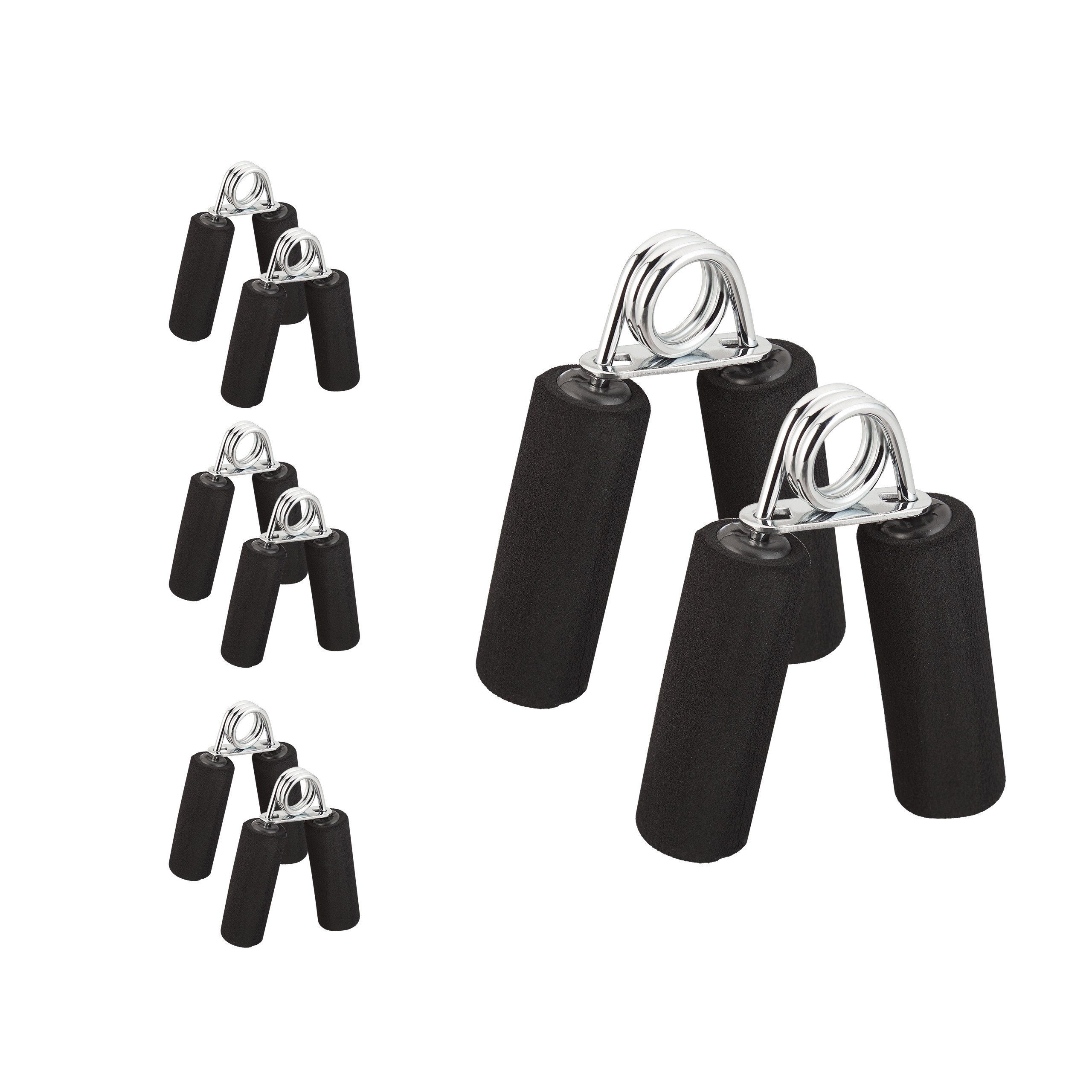 Handmuskeltrainer 8x Fingertrainer schwarz