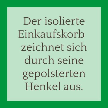 Novaliv Einkaufskorb -, Einkaufskorb mit Thermofolie Auskleidung