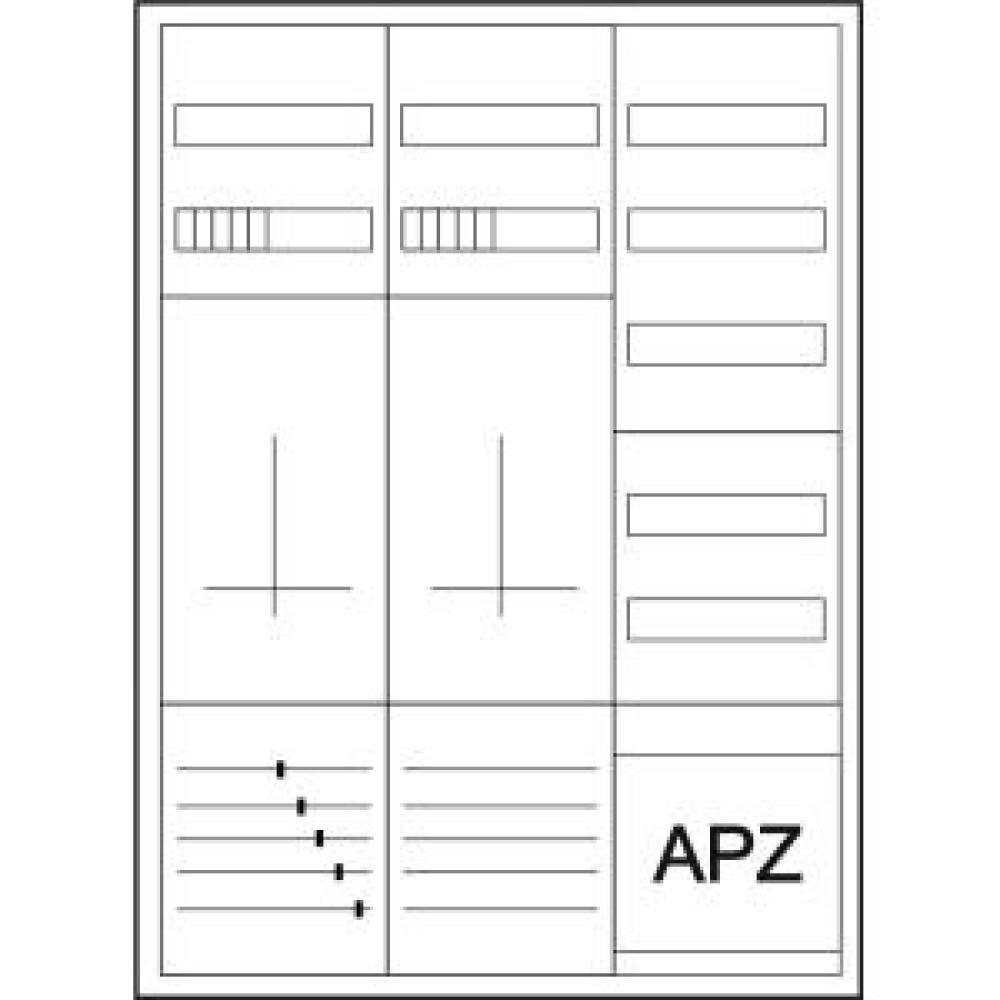 EATON Verteiler Eaton Zähler-Komplettschrank für 3-Punktbefestigung, ohne Bestückun
